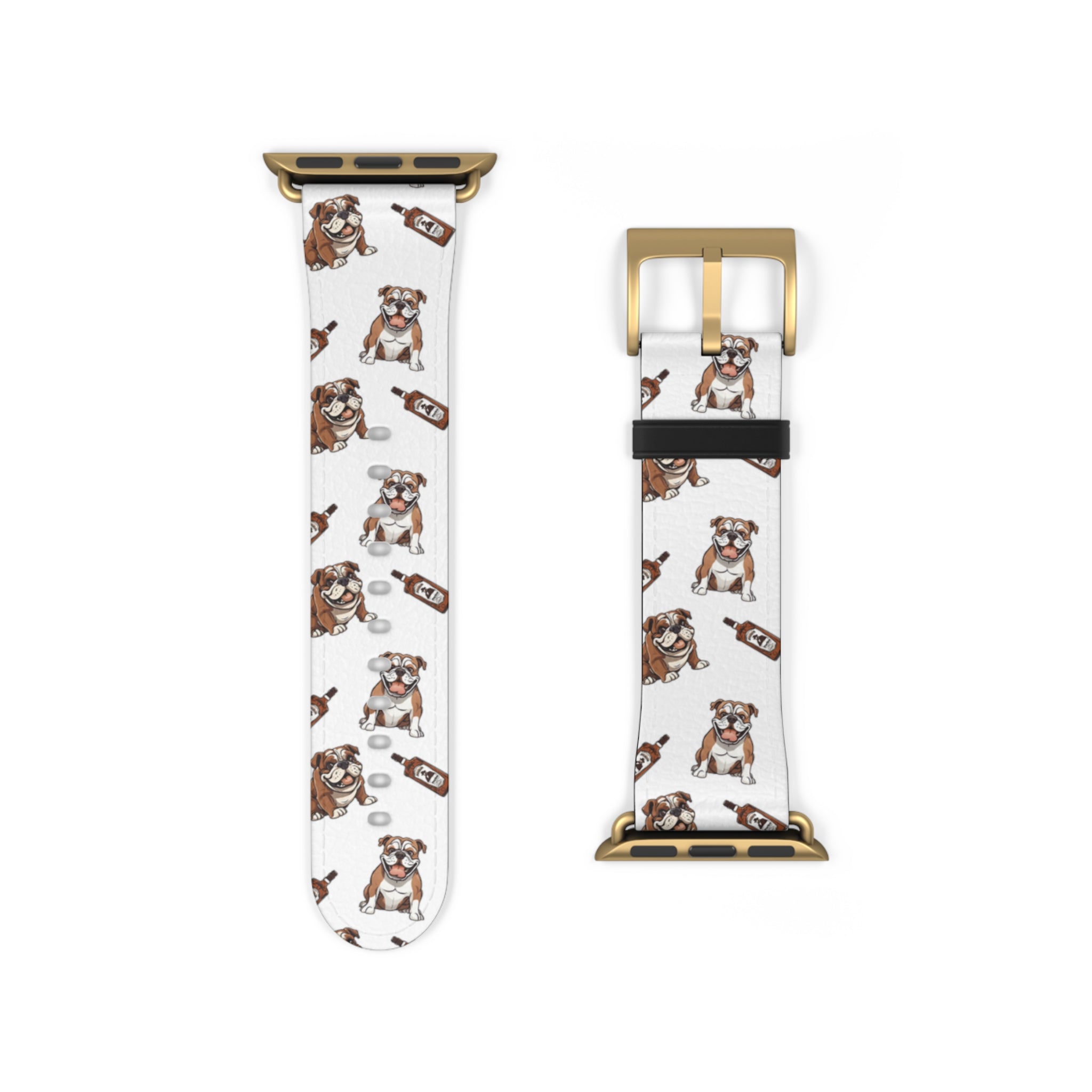Bulldog Apple Watch Bands (English/Bourbon)