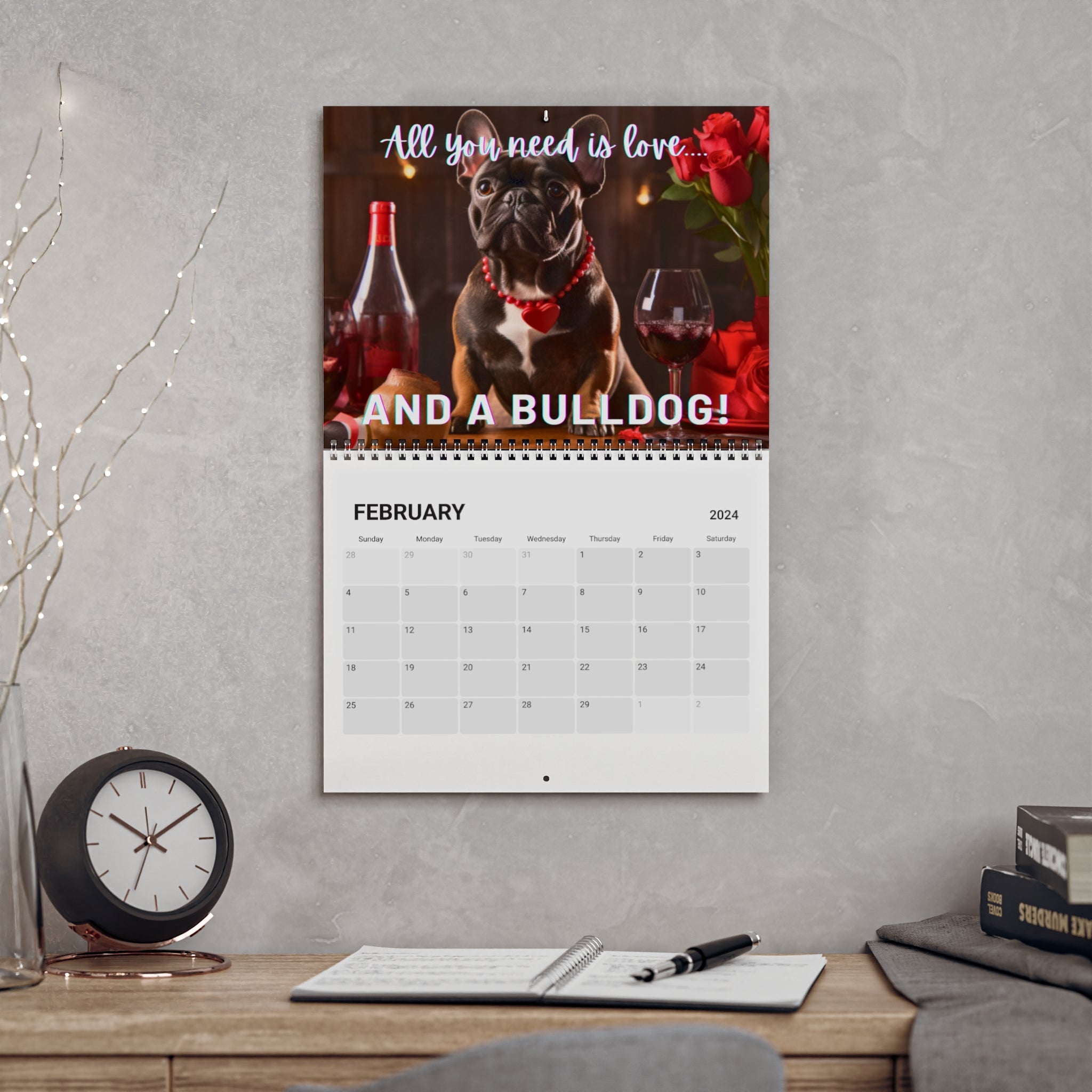Tipsy Bully 2024 Wall Calendar