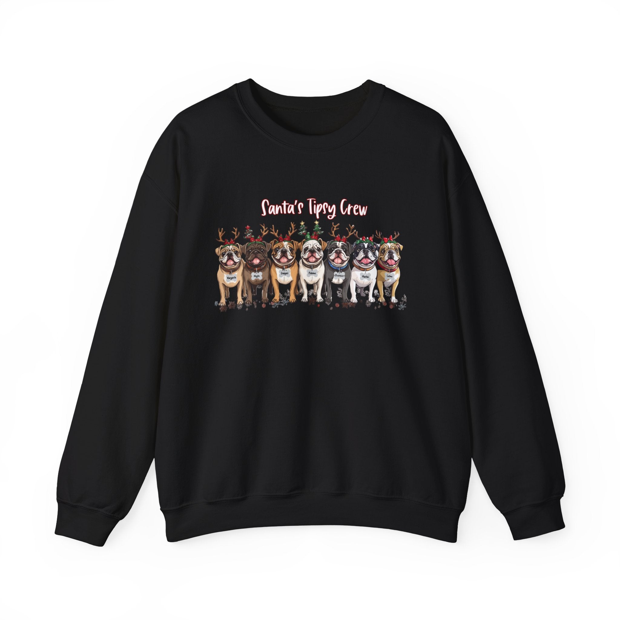 “Santa’s Tipsy Crew” Christmas Crewneck Sweatshirt - Unisex (English)