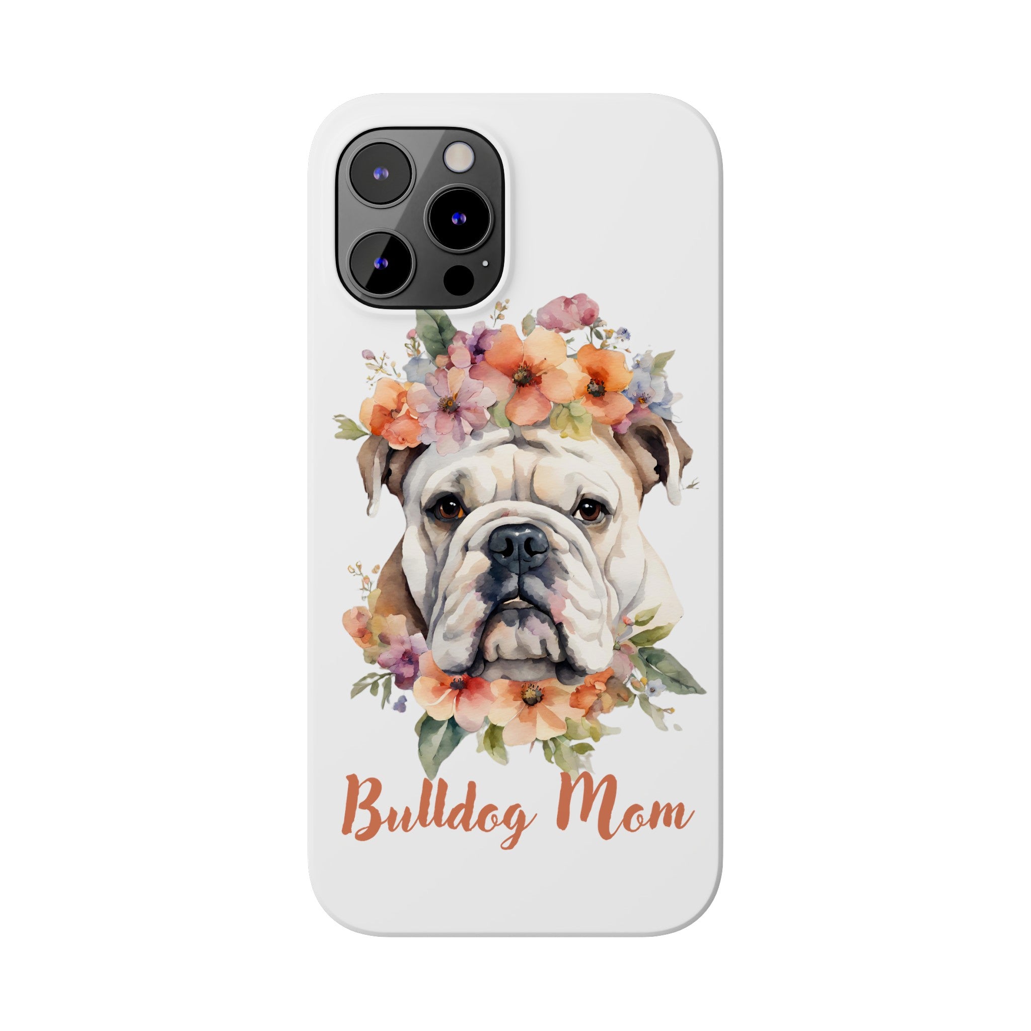 Bulldog iPhone Cases (Engish/White)
