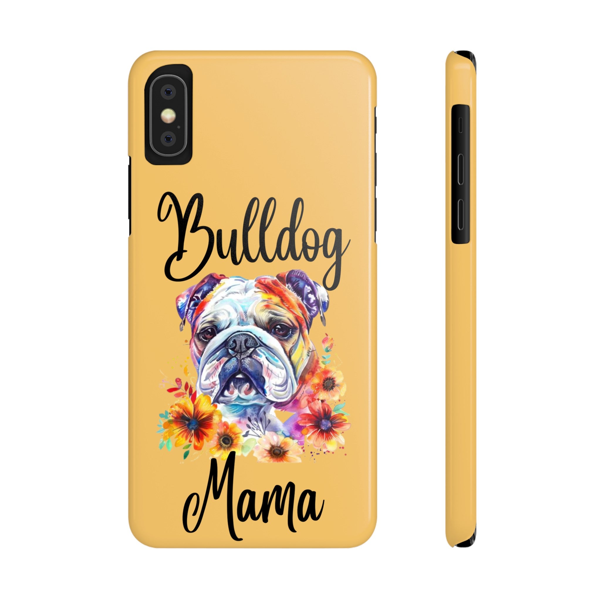 Bulldog Mama iPhone Cases (Engish)
