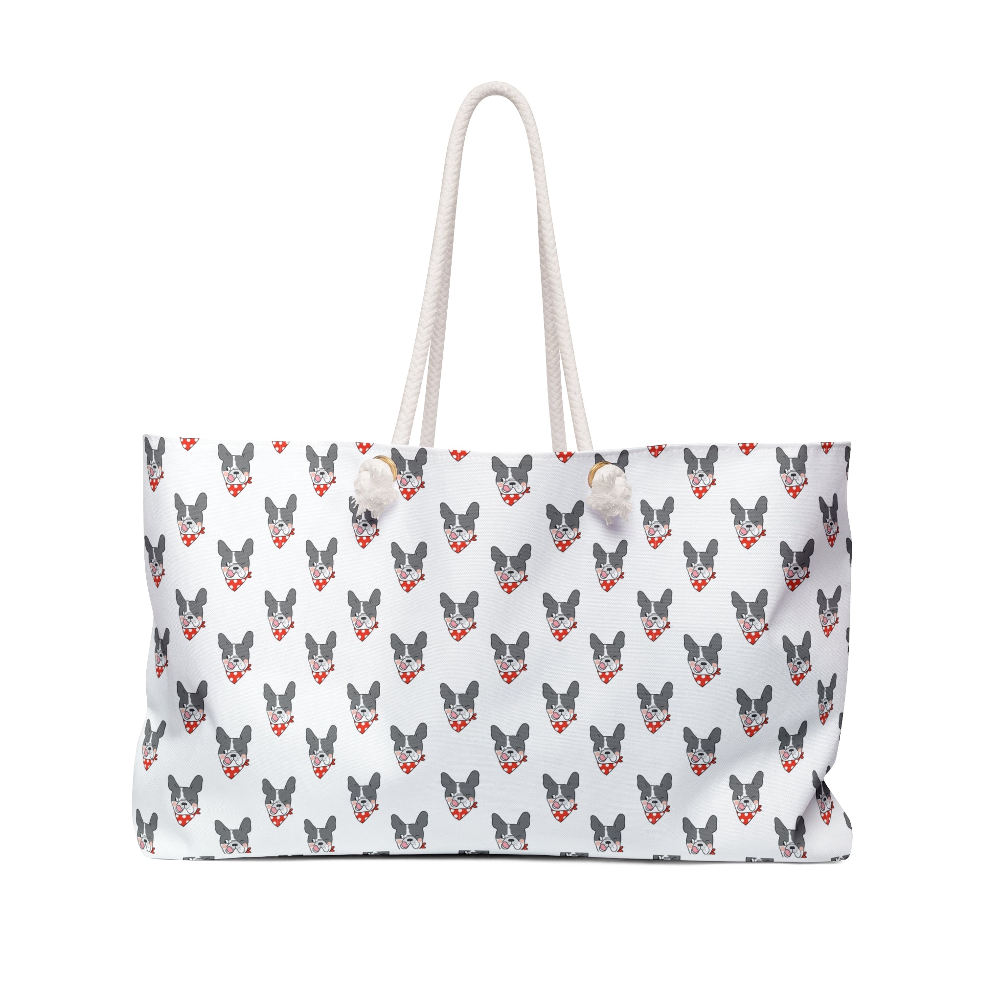 Bulldog Bliss All-Over-Print Weekender Bag (French)
