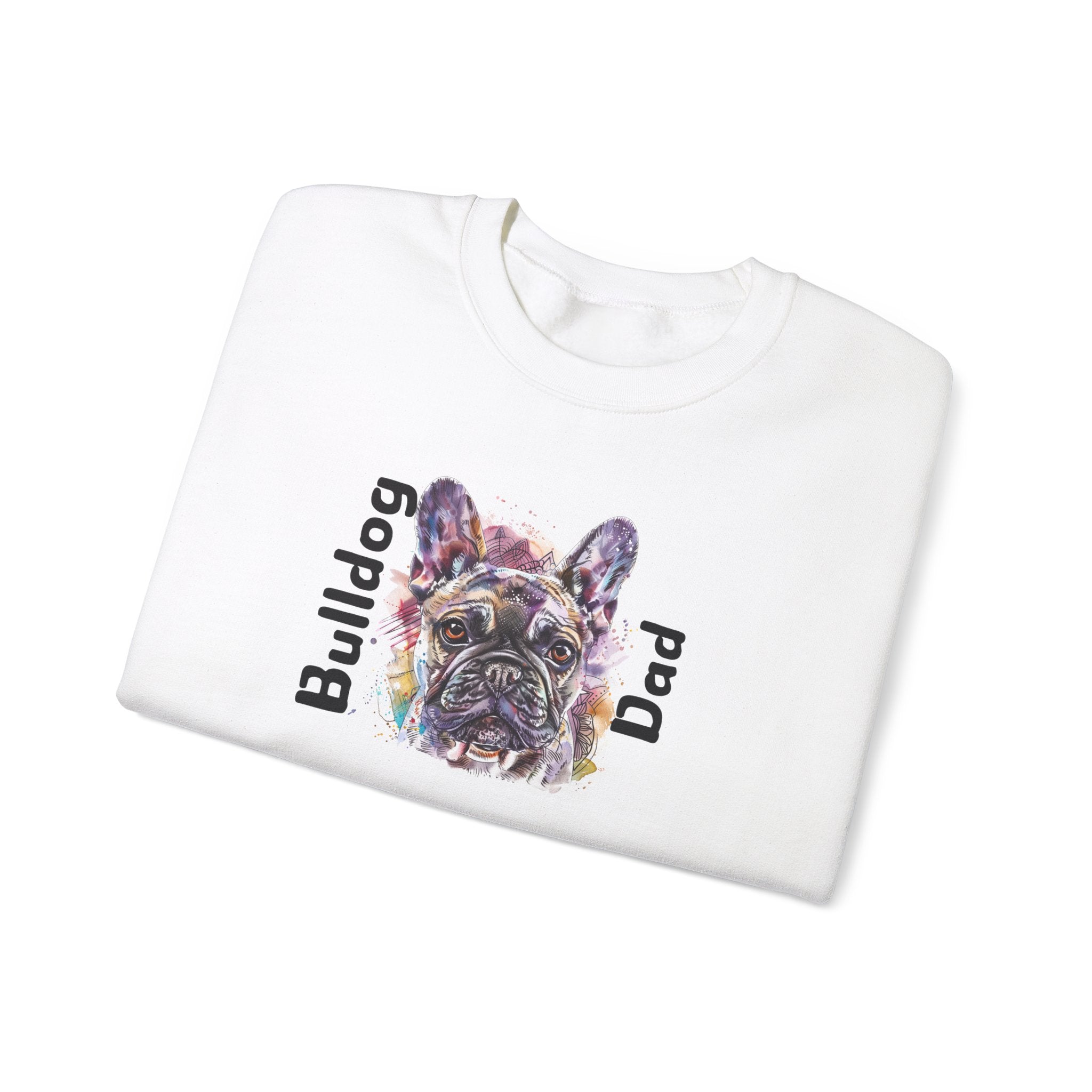 Bulldog Dad crew neck sweatshirt (French)