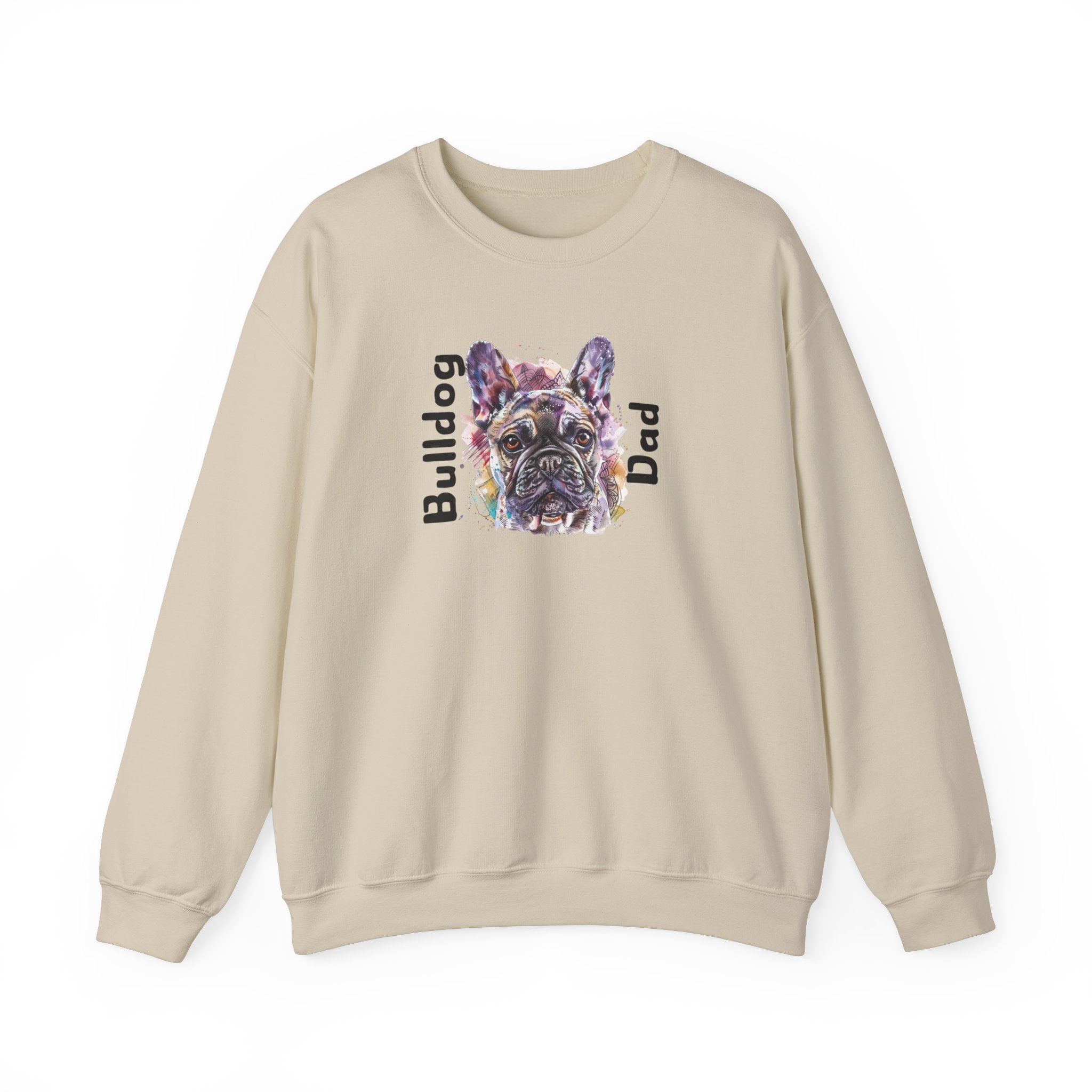Bulldog Dad crew neck sweatshirt (French)