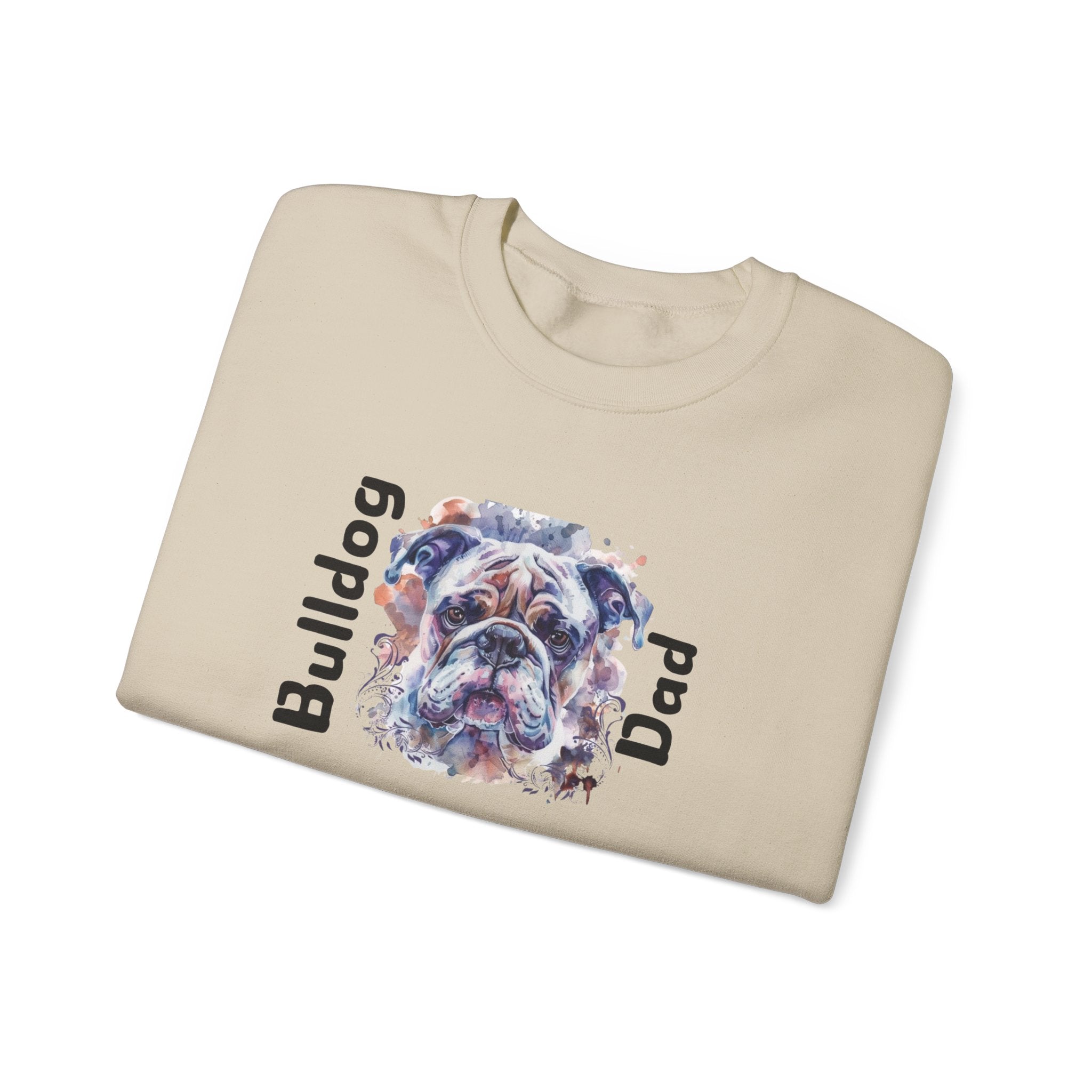 Bulldog Dad crew neck sweatshirt color option - English Bulldog mom gift | Tipsy Bully