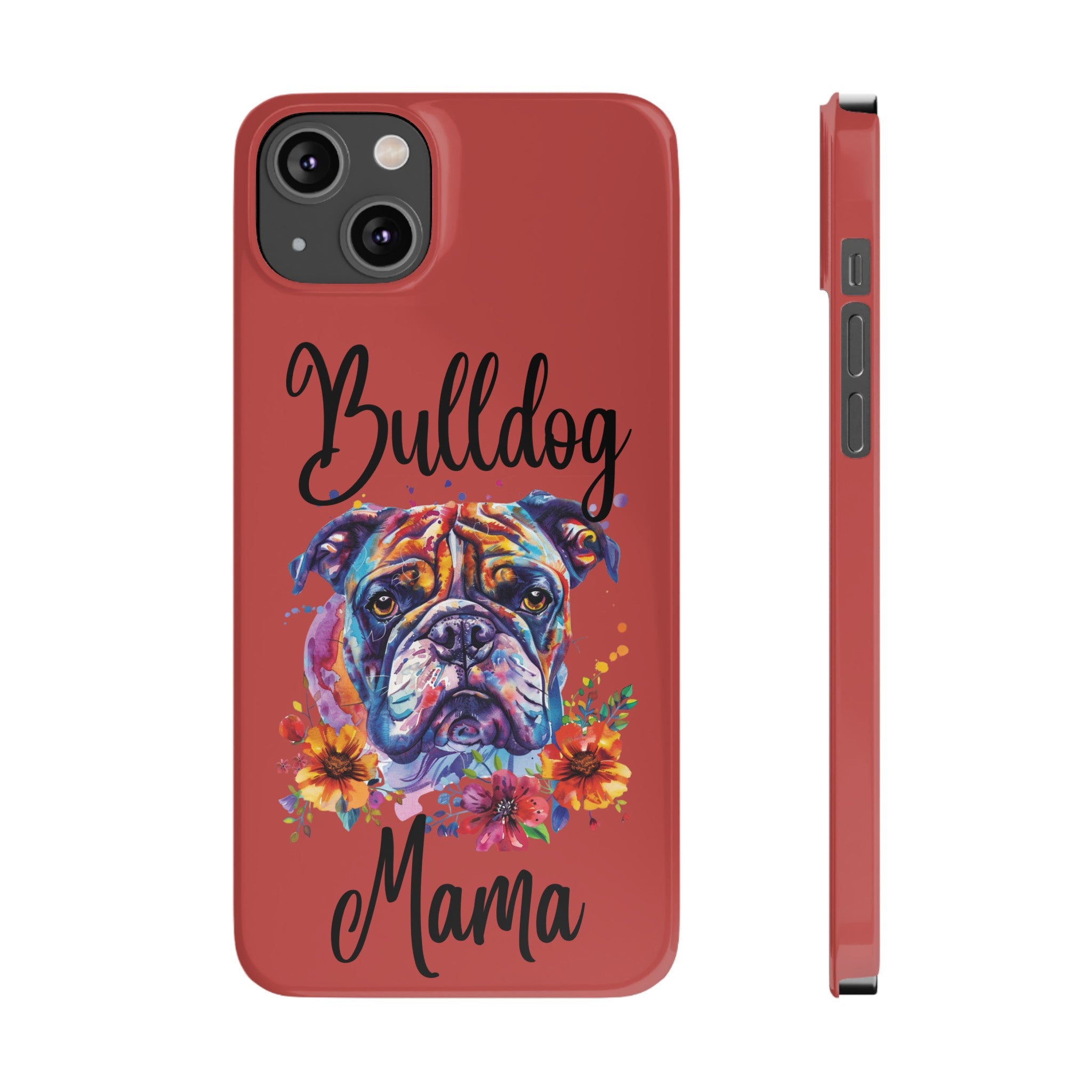 Bulldog Mama iPhone Cases (Engish)