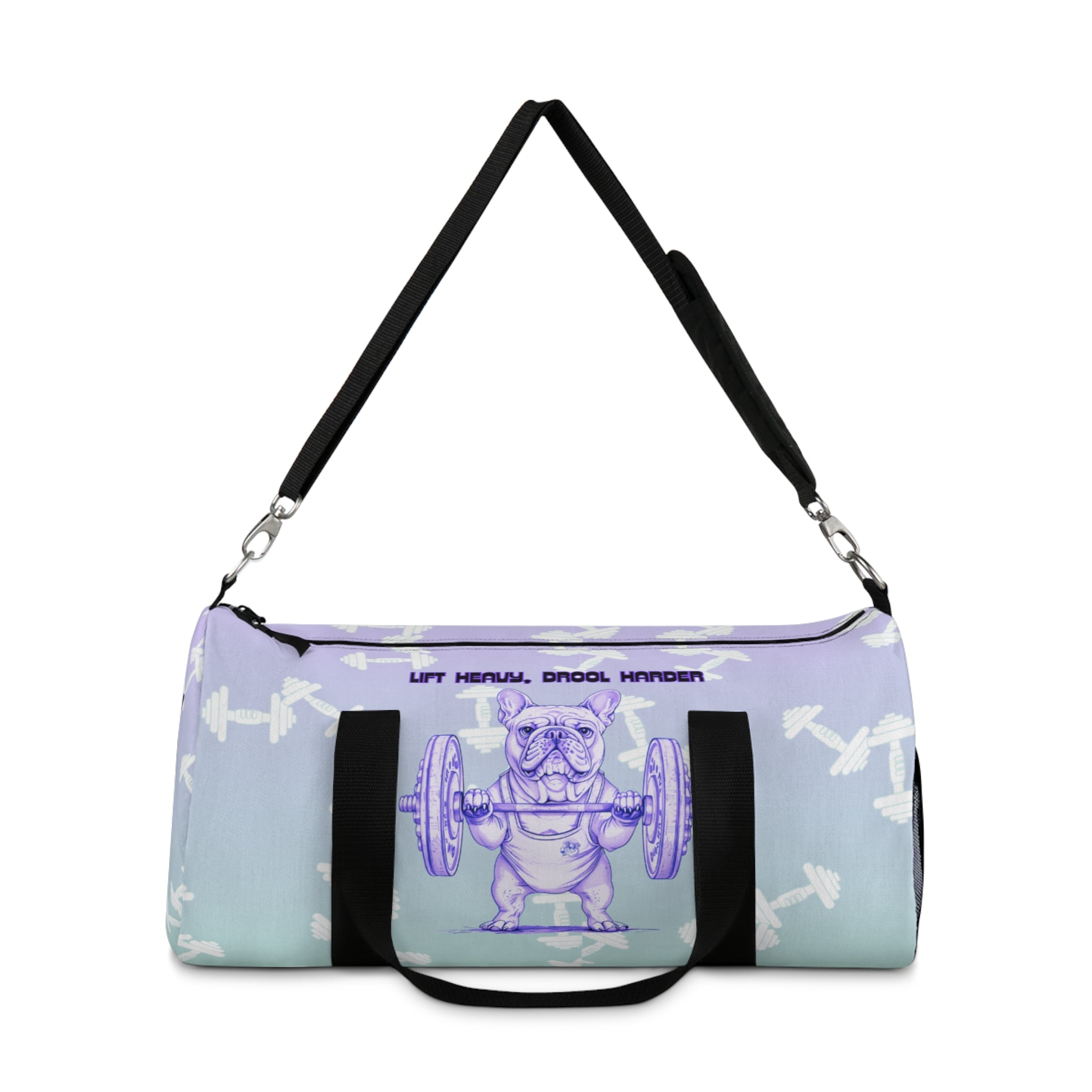 Tipsy Bully Ripped Bulldog Gym Bag (French/Purple)