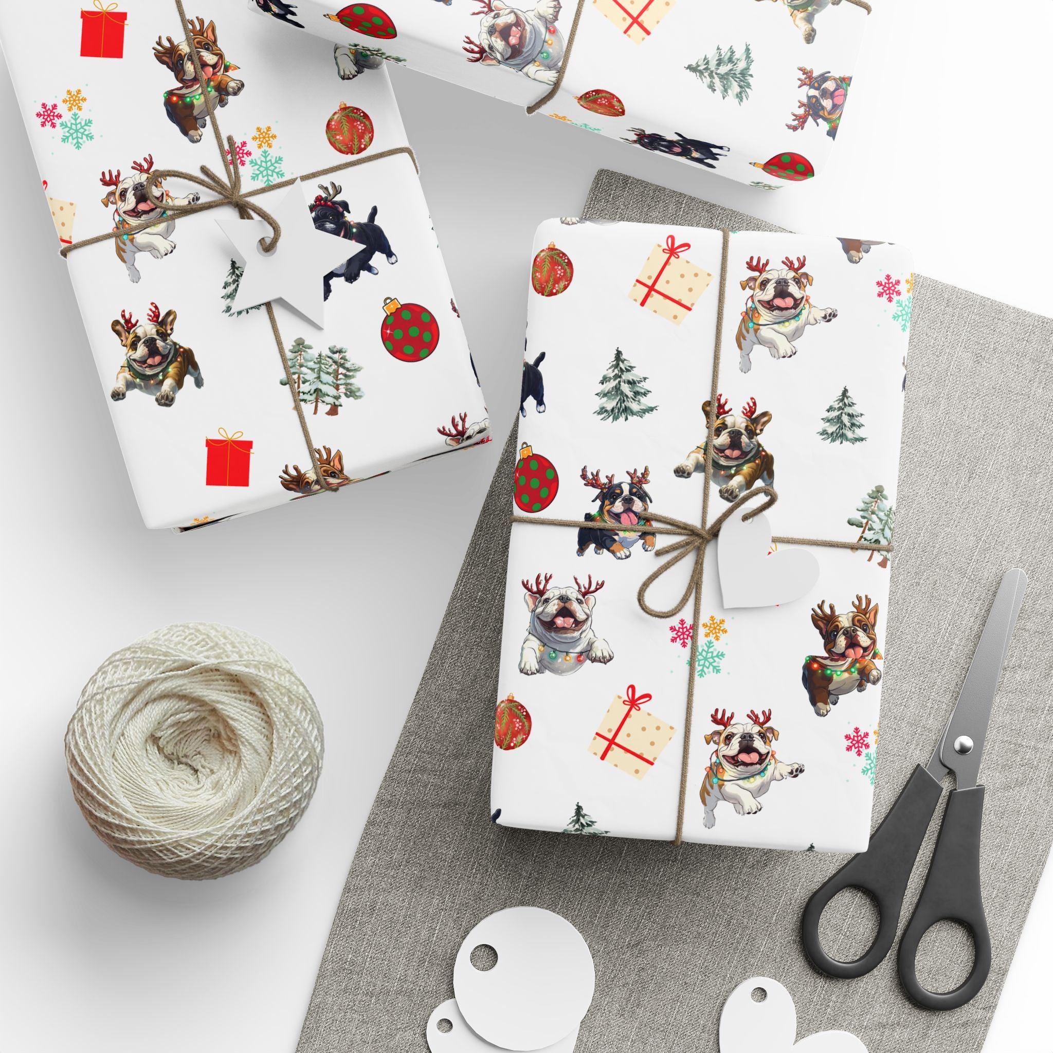 "Santa’s Tipsy Crew" Christmas Wrapping Paper (English)