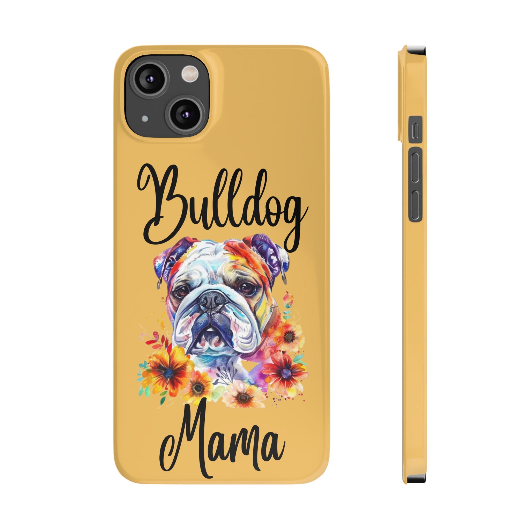 Bulldog Mama iPhone Cases (Engish)
