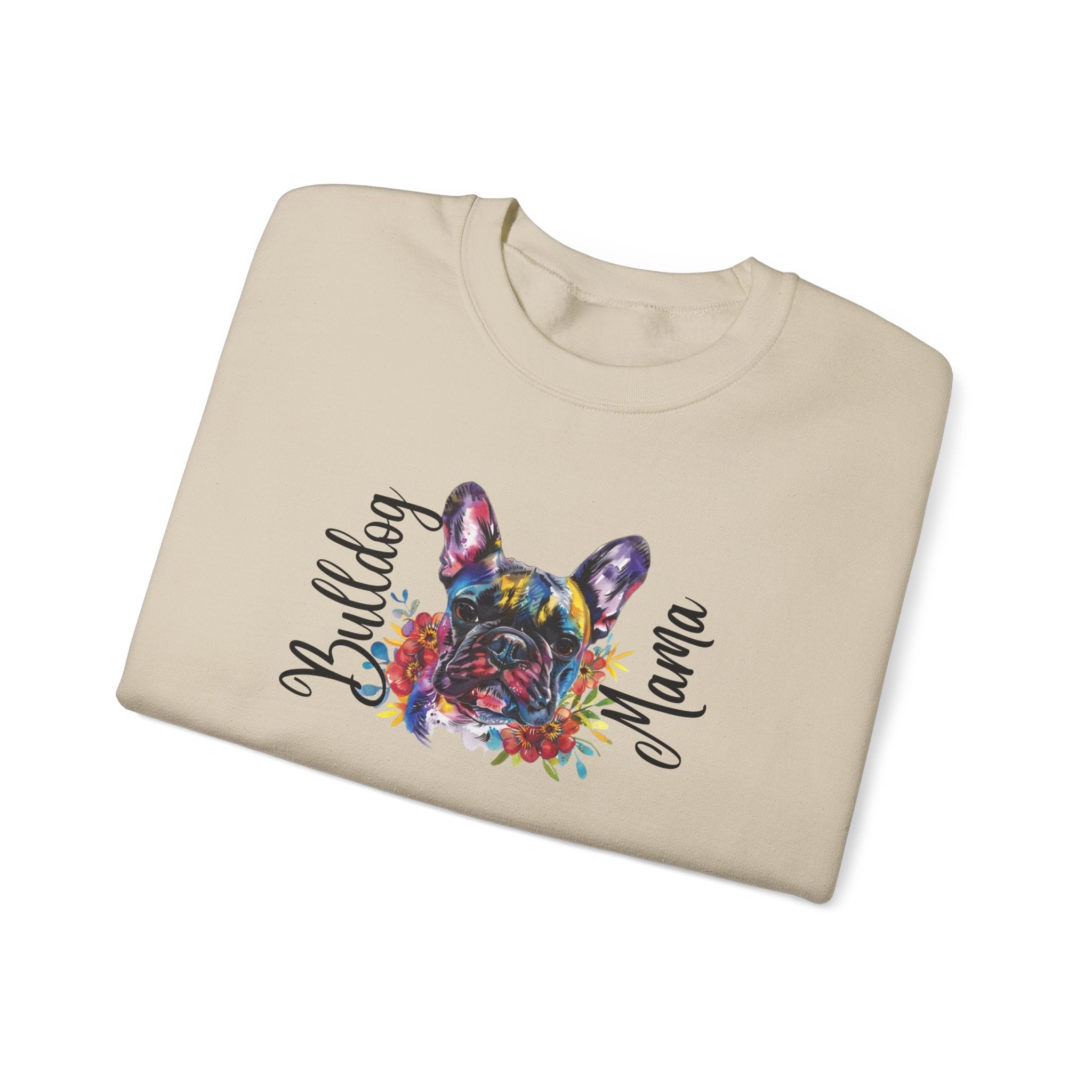 Bulldog Mama crew neck sweatshirt (French)