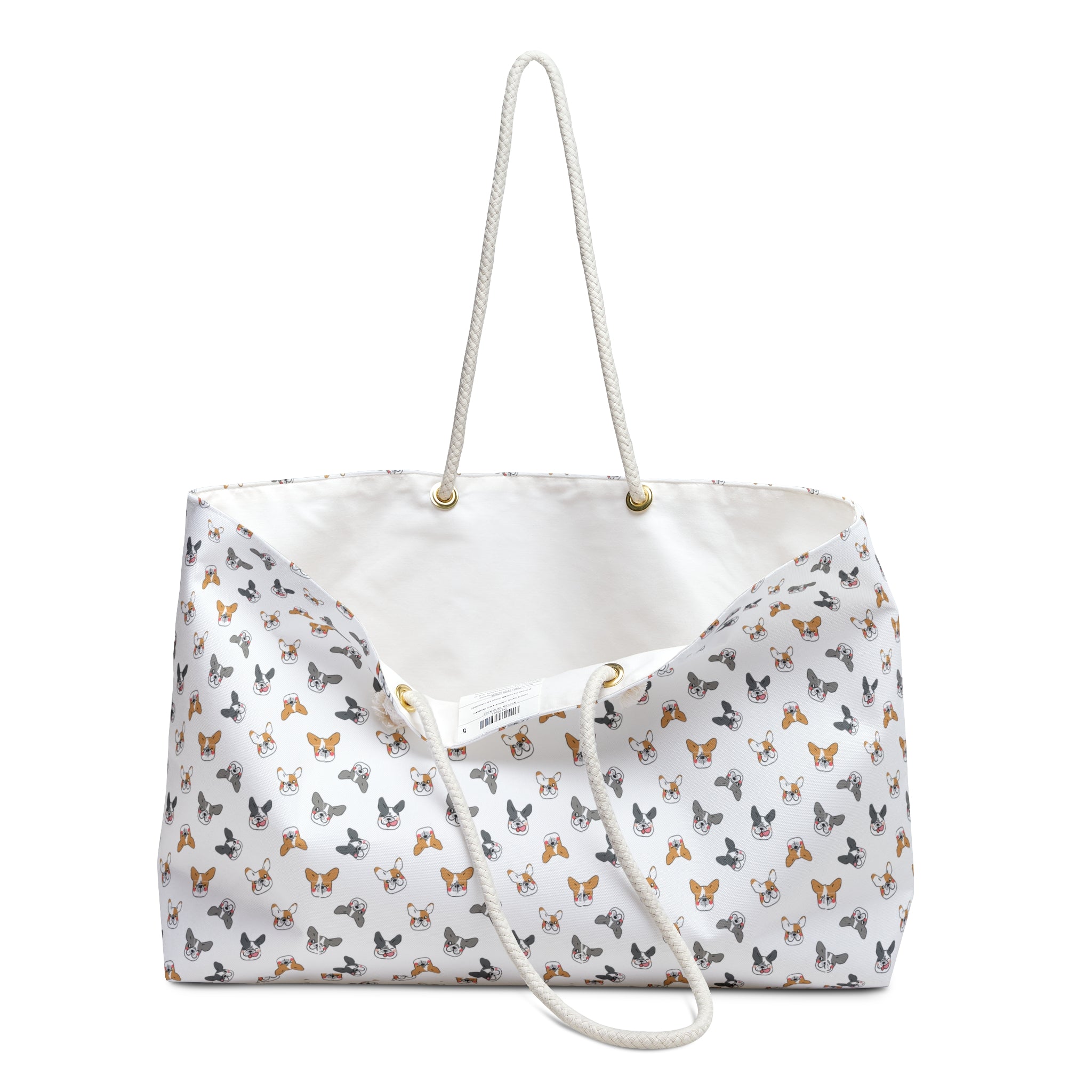 Bulldog Bliss All-Over-Print Weekender Bag (French)