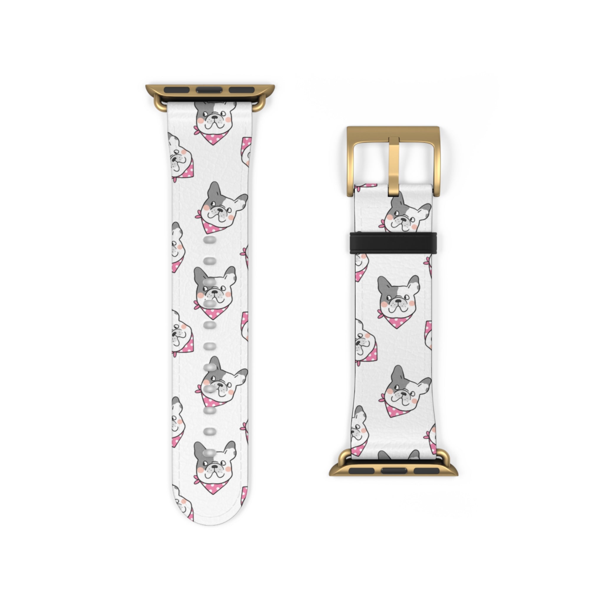 Bulldog Apple Watch Bands (French/Pink)
