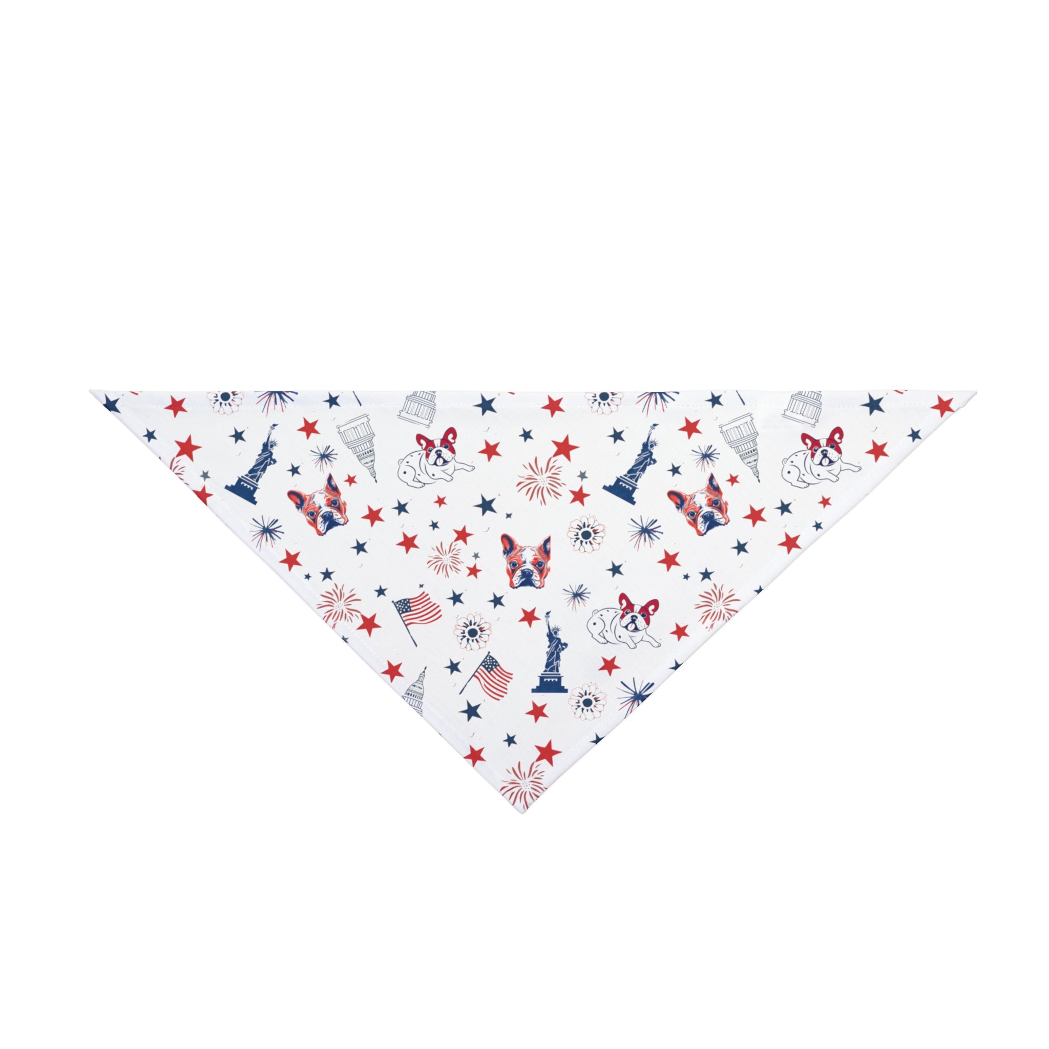 Red, White & Drool Dog Bandana (French)