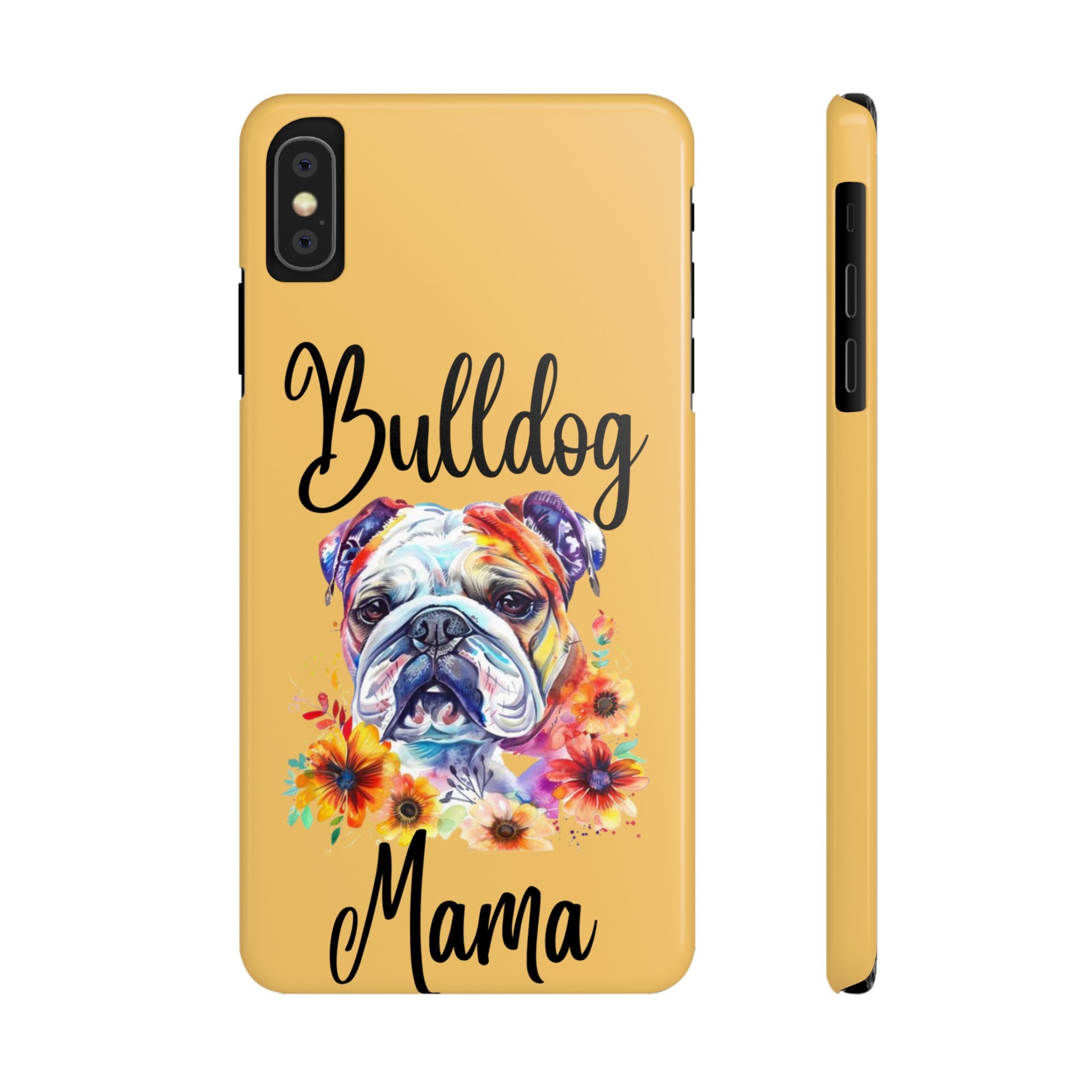 Bulldog Mama iPhone Cases (Engish)
