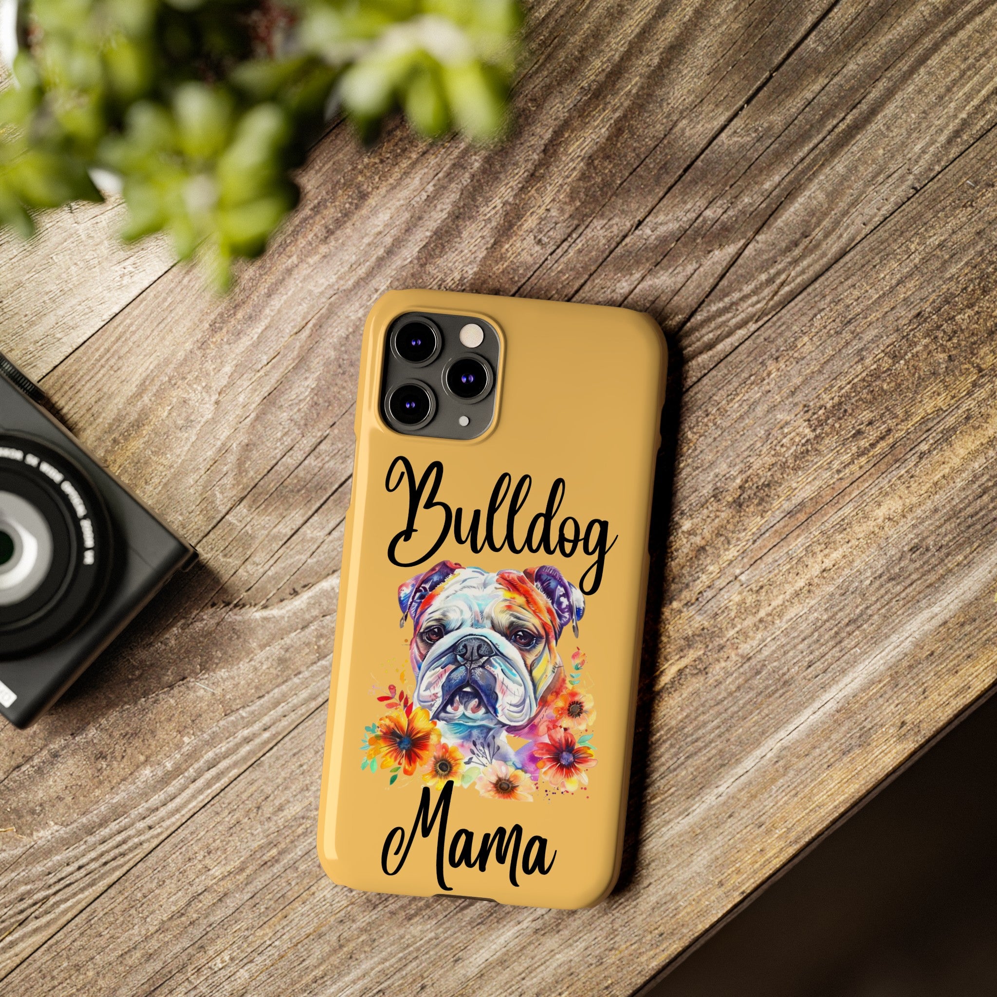 Bulldog Mama iPhone Cases (Engish)