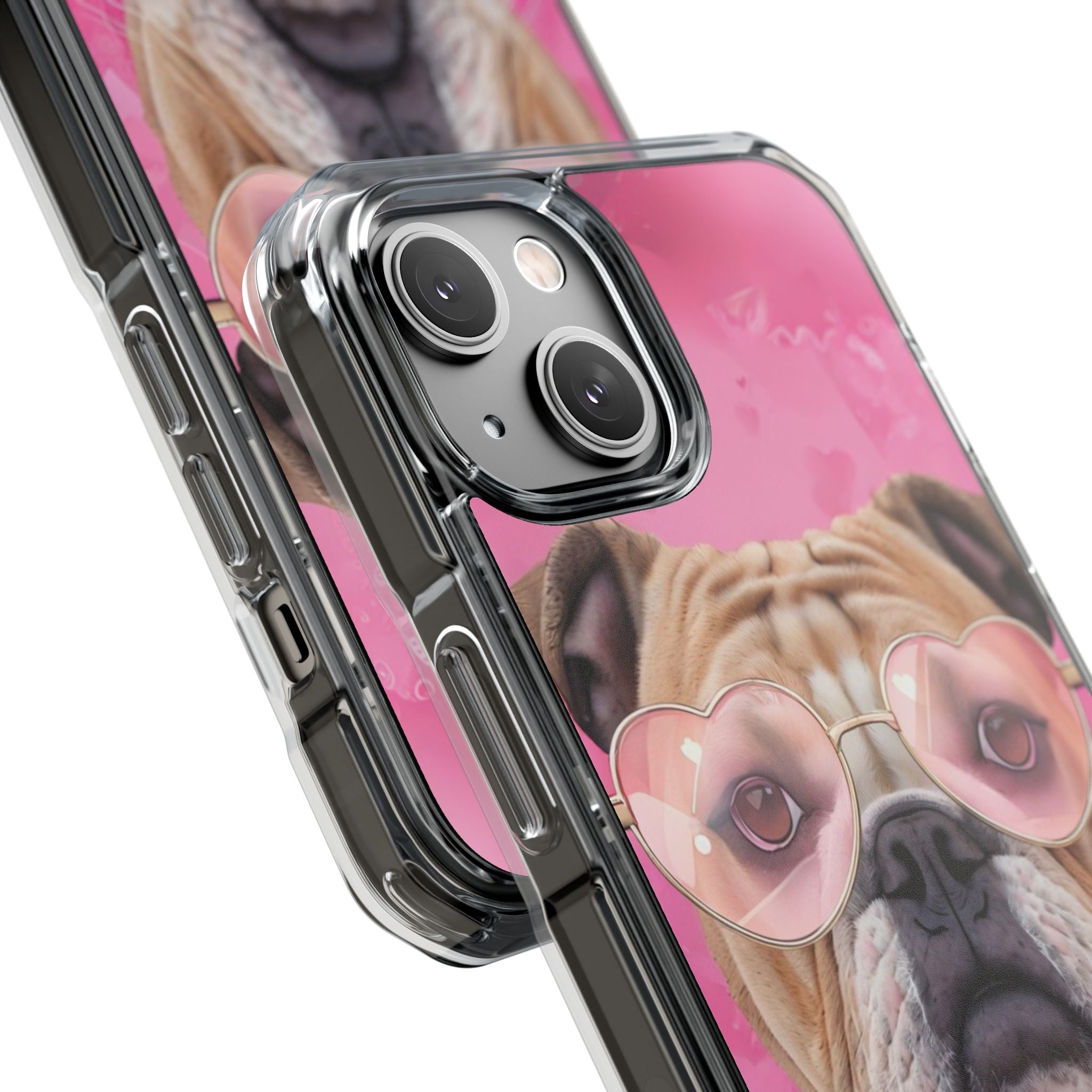 Puppy Love Protection Valentine's Day Phone Case (Tan/English)