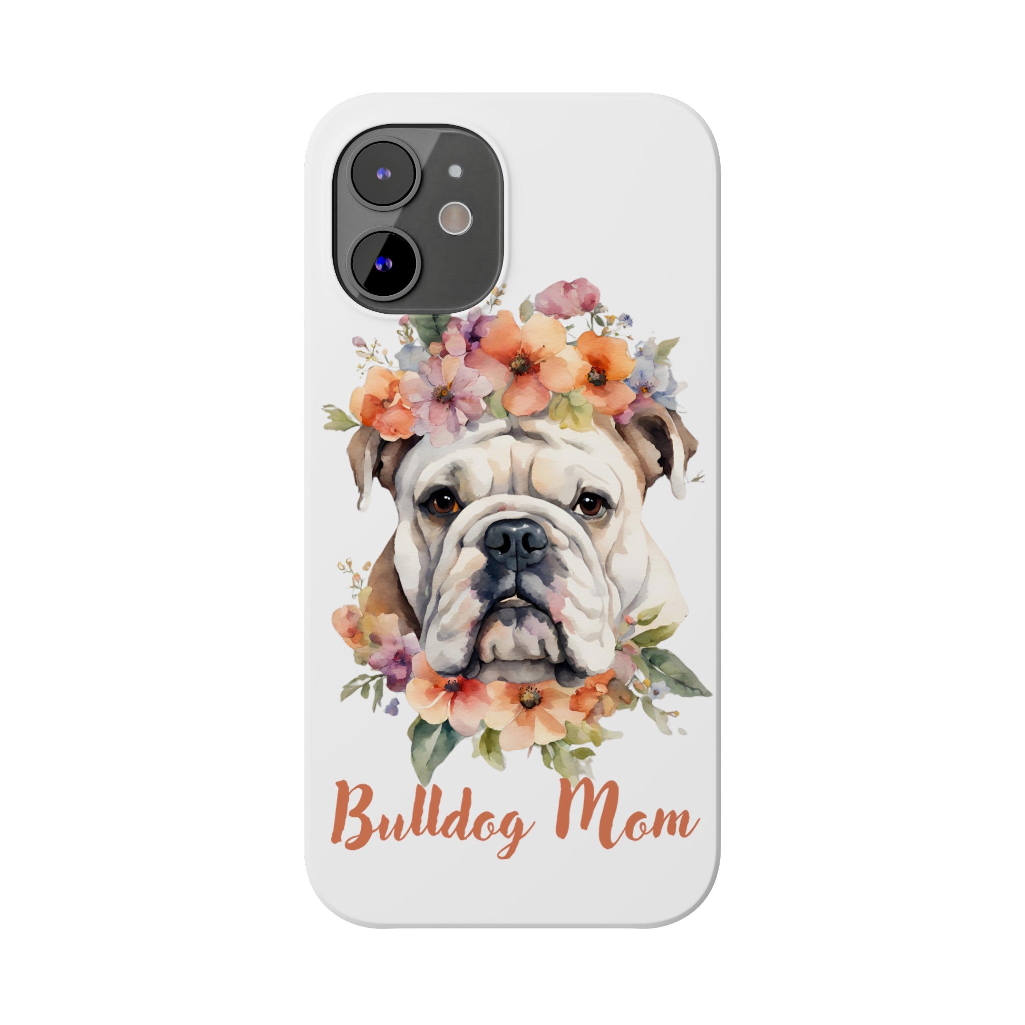 Bulldog iPhone Cases (Engish/White)