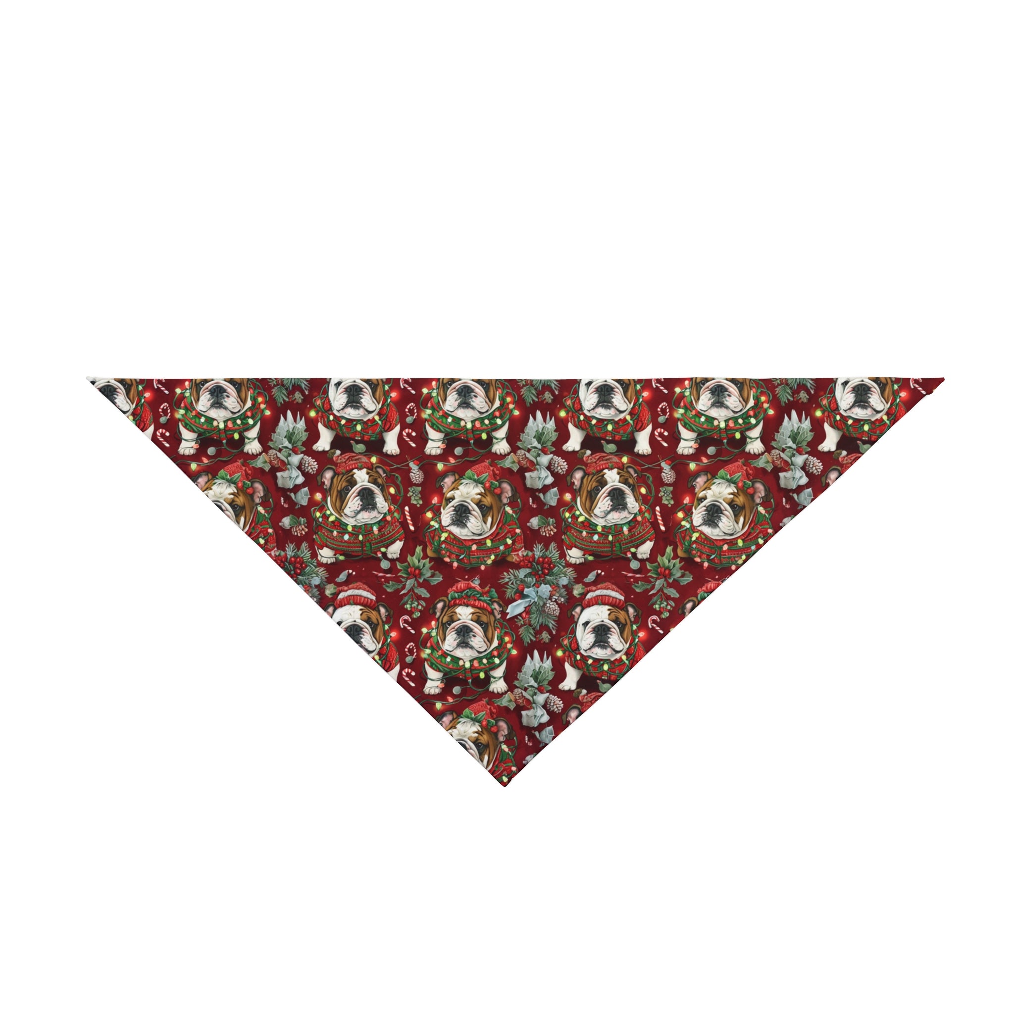 Holiday Lights Dog Bandana (English)