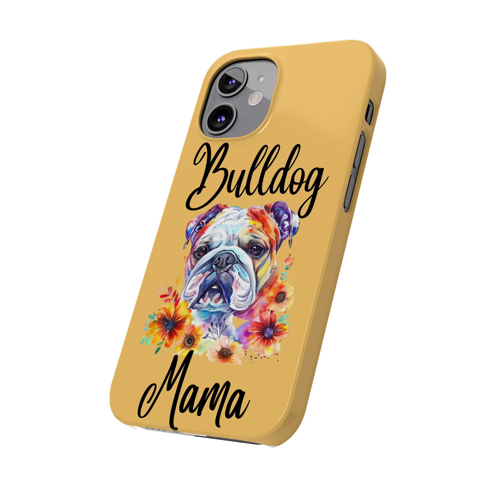 Bulldog Mama iPhone Cases (Engish)