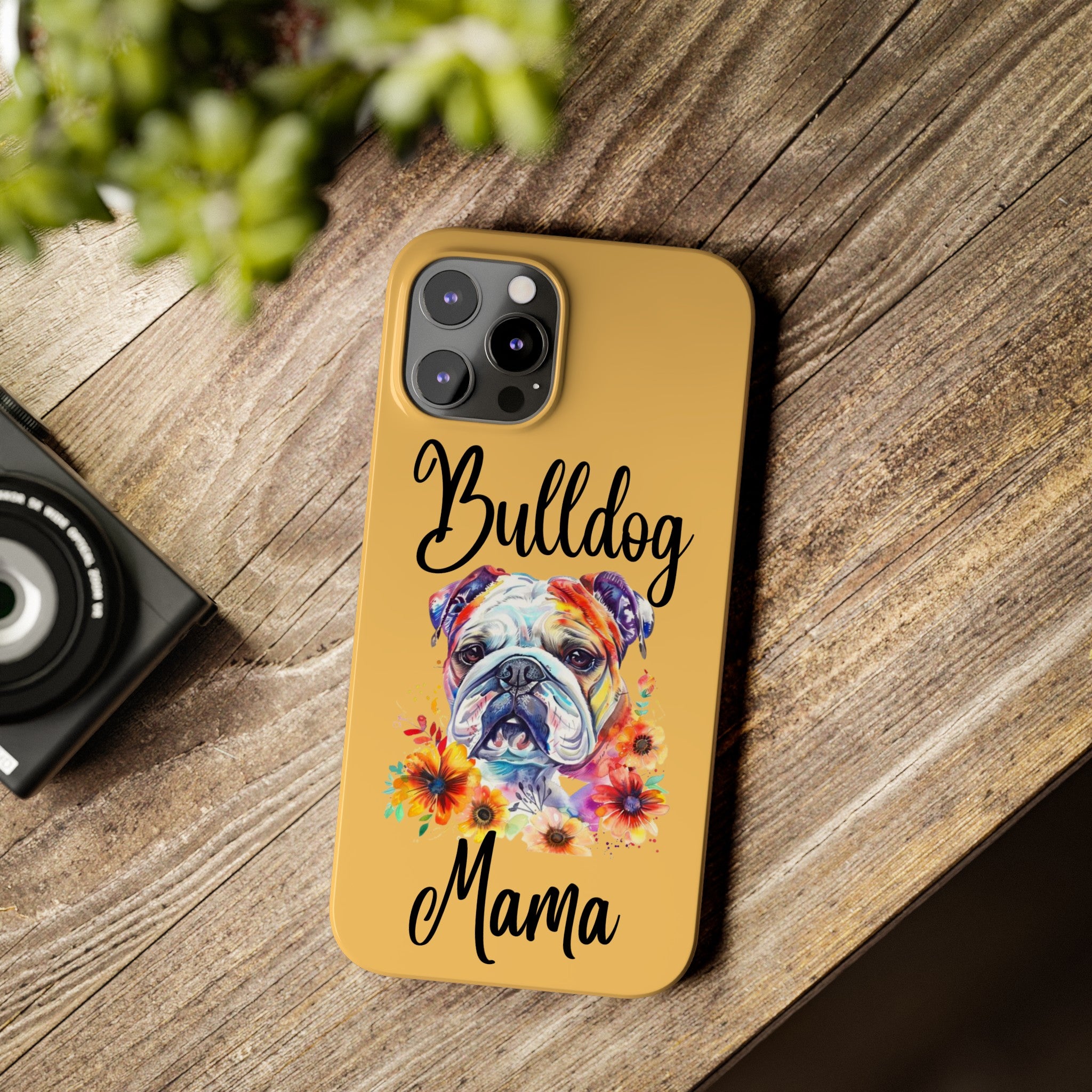Bulldog Mama iPhone Cases (Engish)