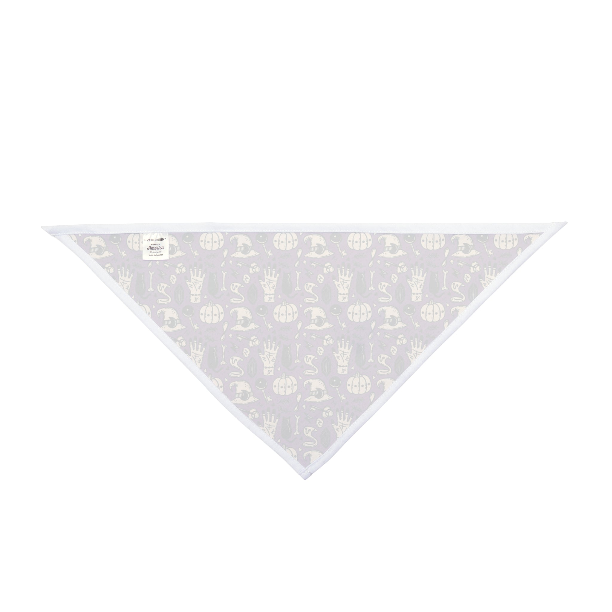 Halloween Bulldog Bandana (English/French/Purple/Witch Hat)