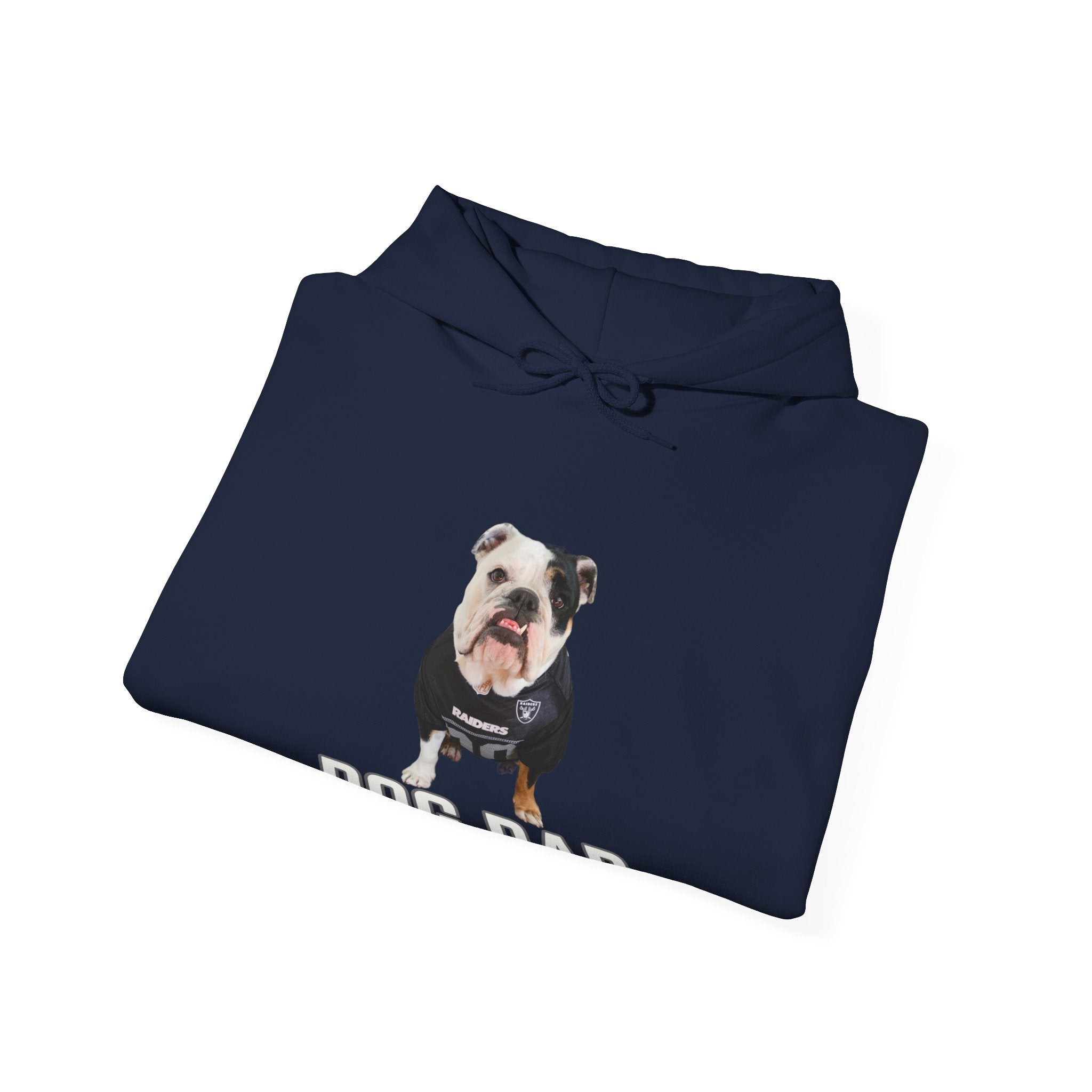 CustomDog Dad/Dog Mom Hoodie with Your Bulldog's Picture & Name option 18 - English Bulldog mom gift | Tipsy Bully