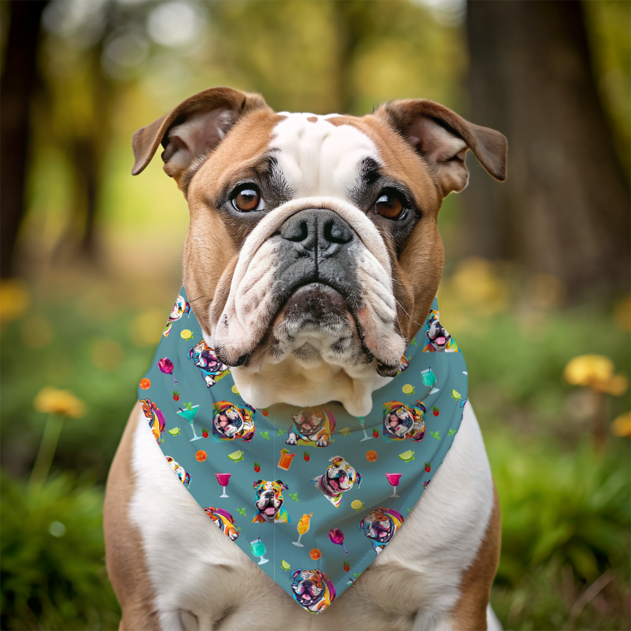 Bulldog with bandana hotsell