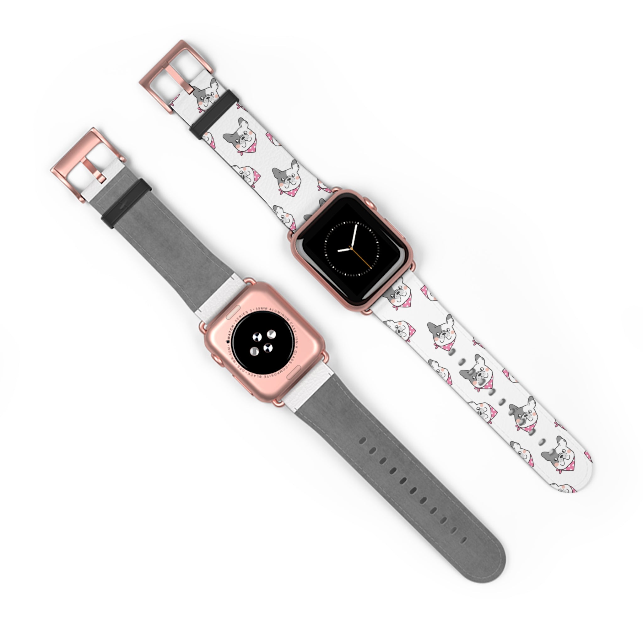 Bulldog Apple Watch Bands (French/Pink)