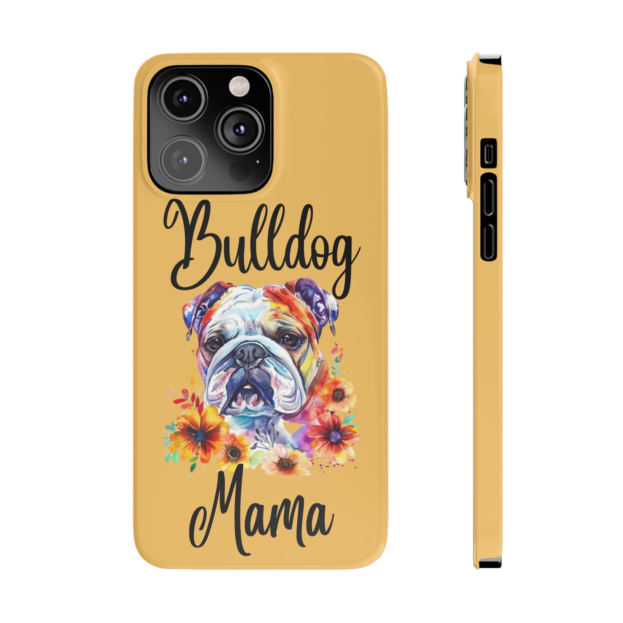Bulldog Mama iPhone Cases (Engish)
