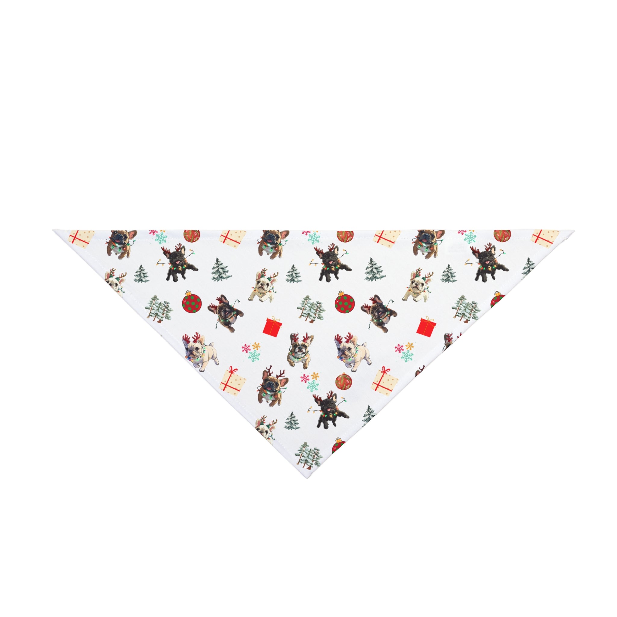 Santa's Tipsy Crew Dog Bandana (French)