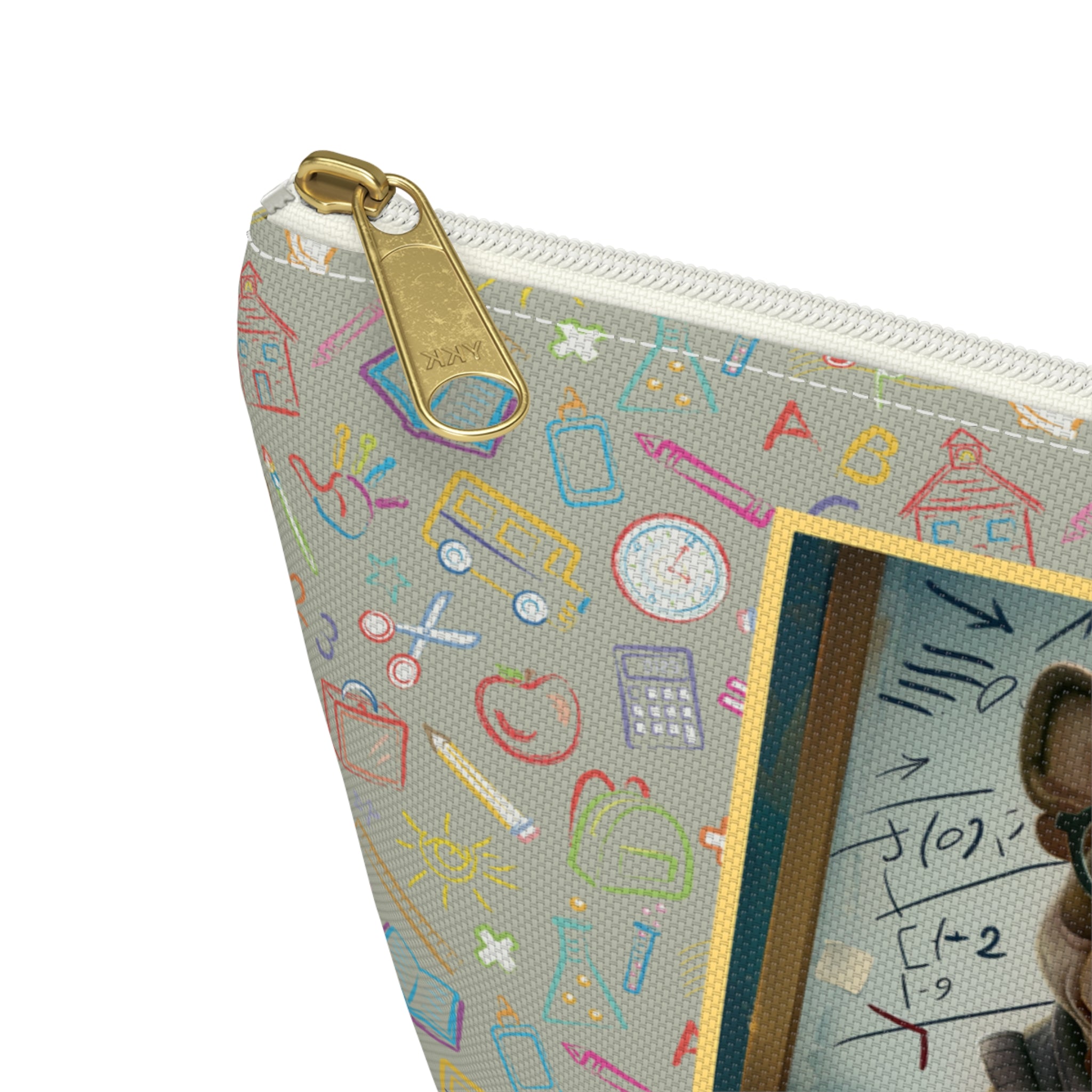 Smarty Paws Back-to-School Bulldog Accessory Pouch color option - French Bulldog mom bags | Tipsy Bully