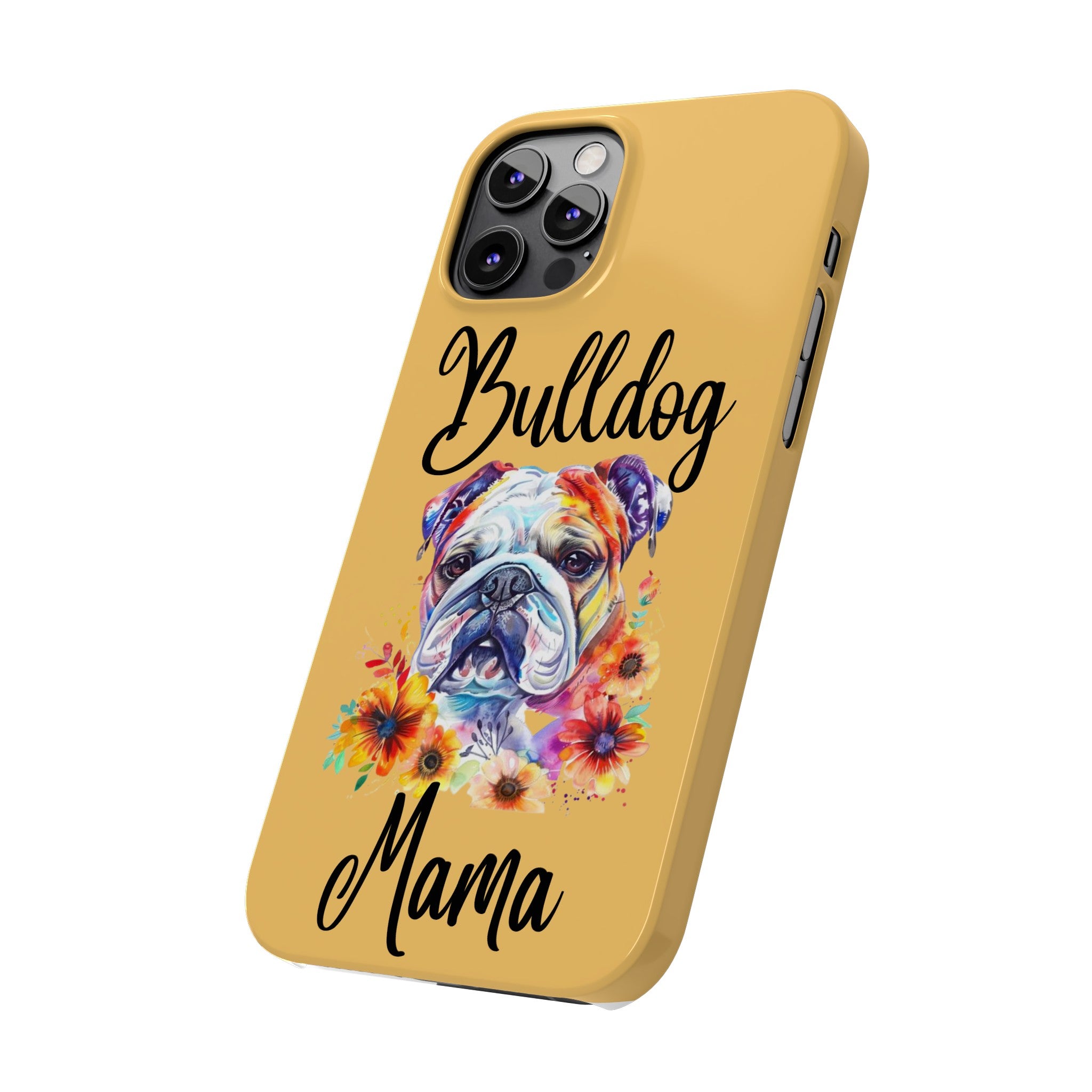 Bulldog Mama iPhone Cases (Engish)