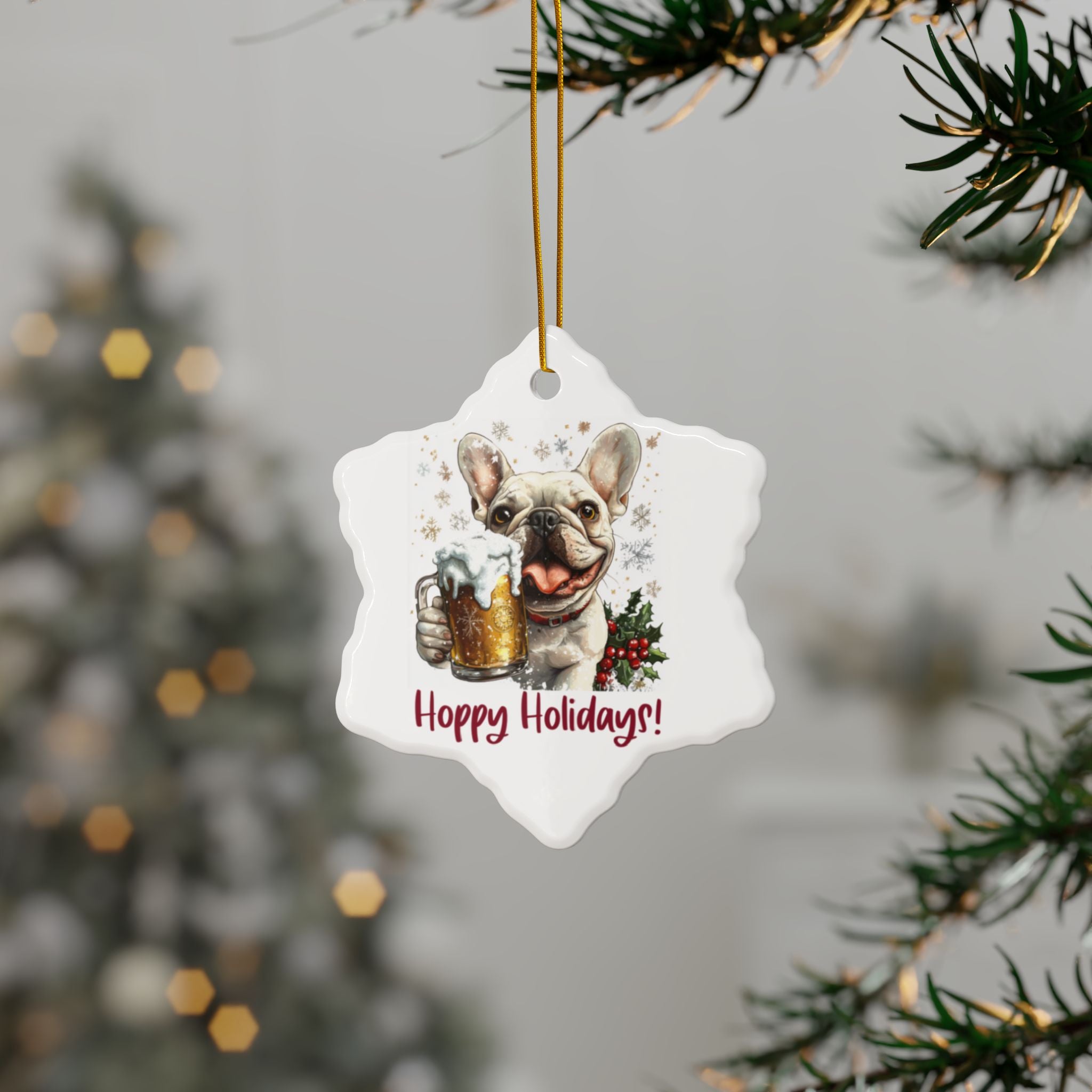 Hoppy Holidays Xmas Ornament (1pc, 3pcs, 5pcs, 10pcs/French)