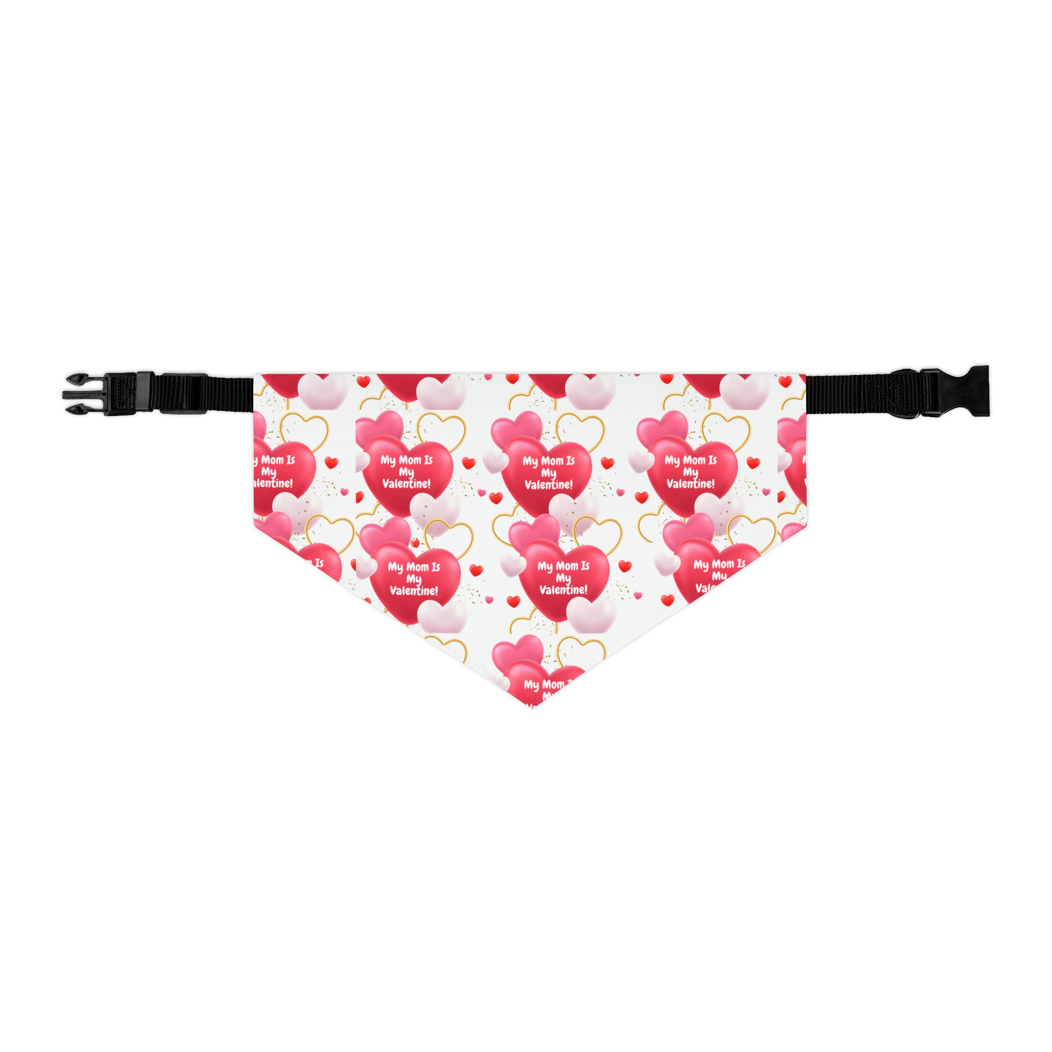 My Mom is My Valentine" - Adorable Valentine's Day Dog Bandana
