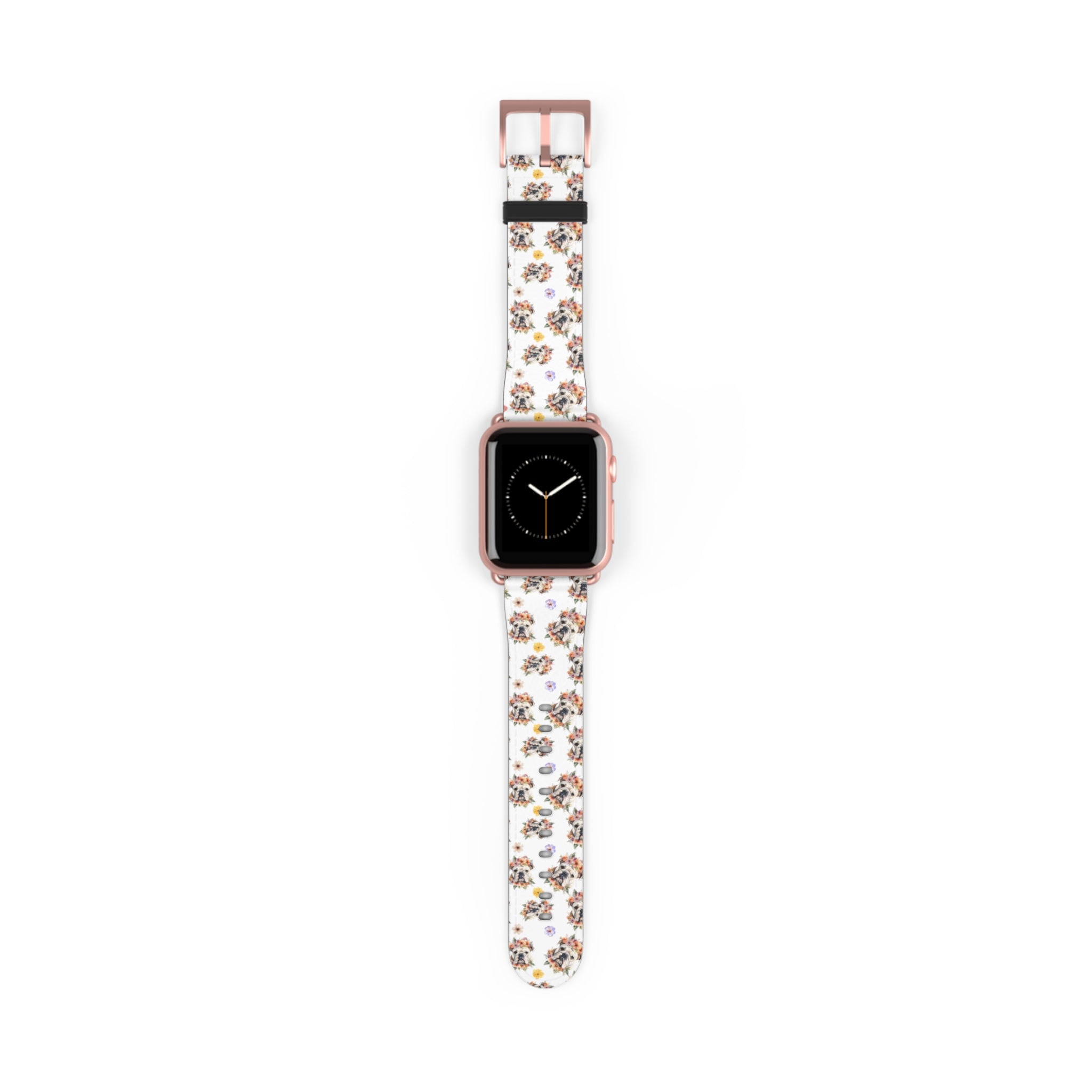 Bulldog Apple Watch Bands (English/Flower)