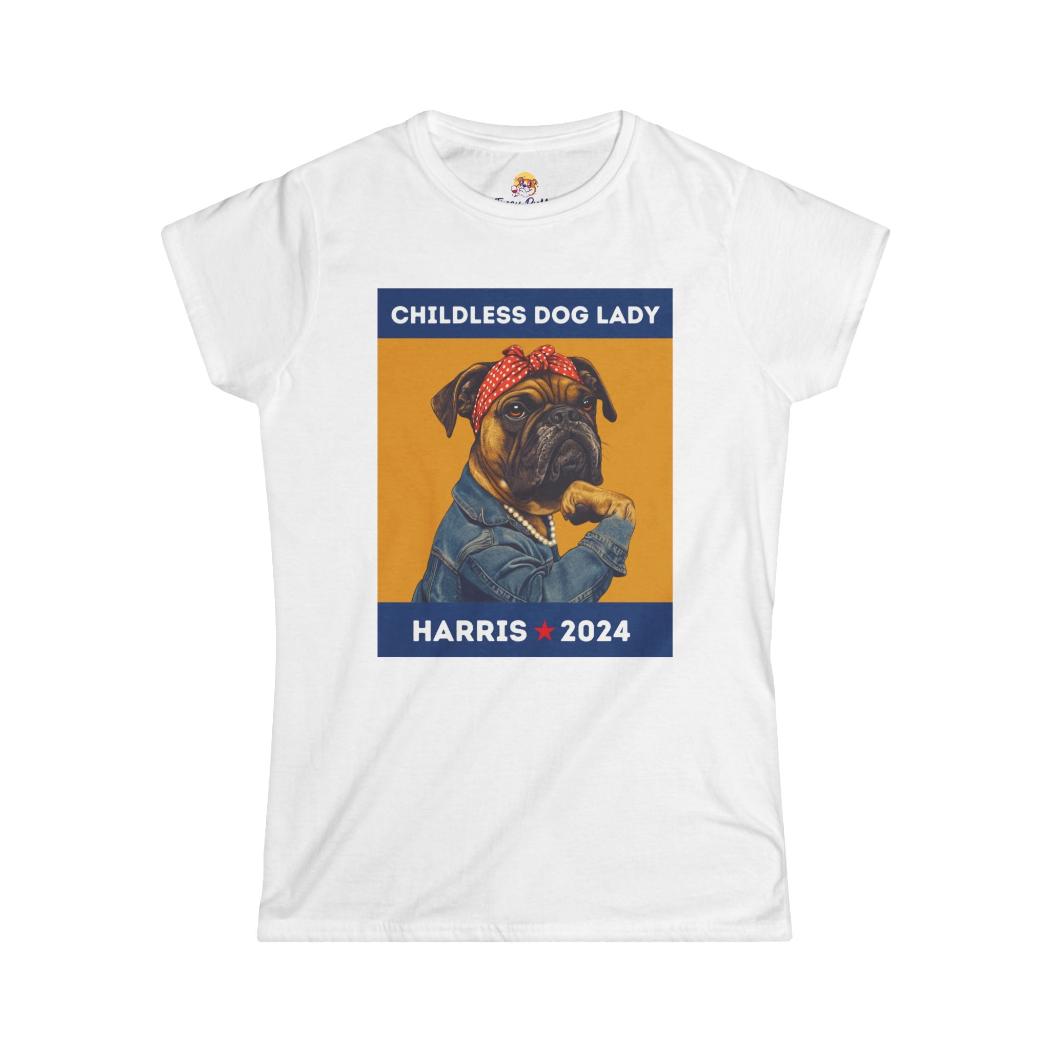 Childless Dog Lady - Women's Softstyle Tee (Lauren)
