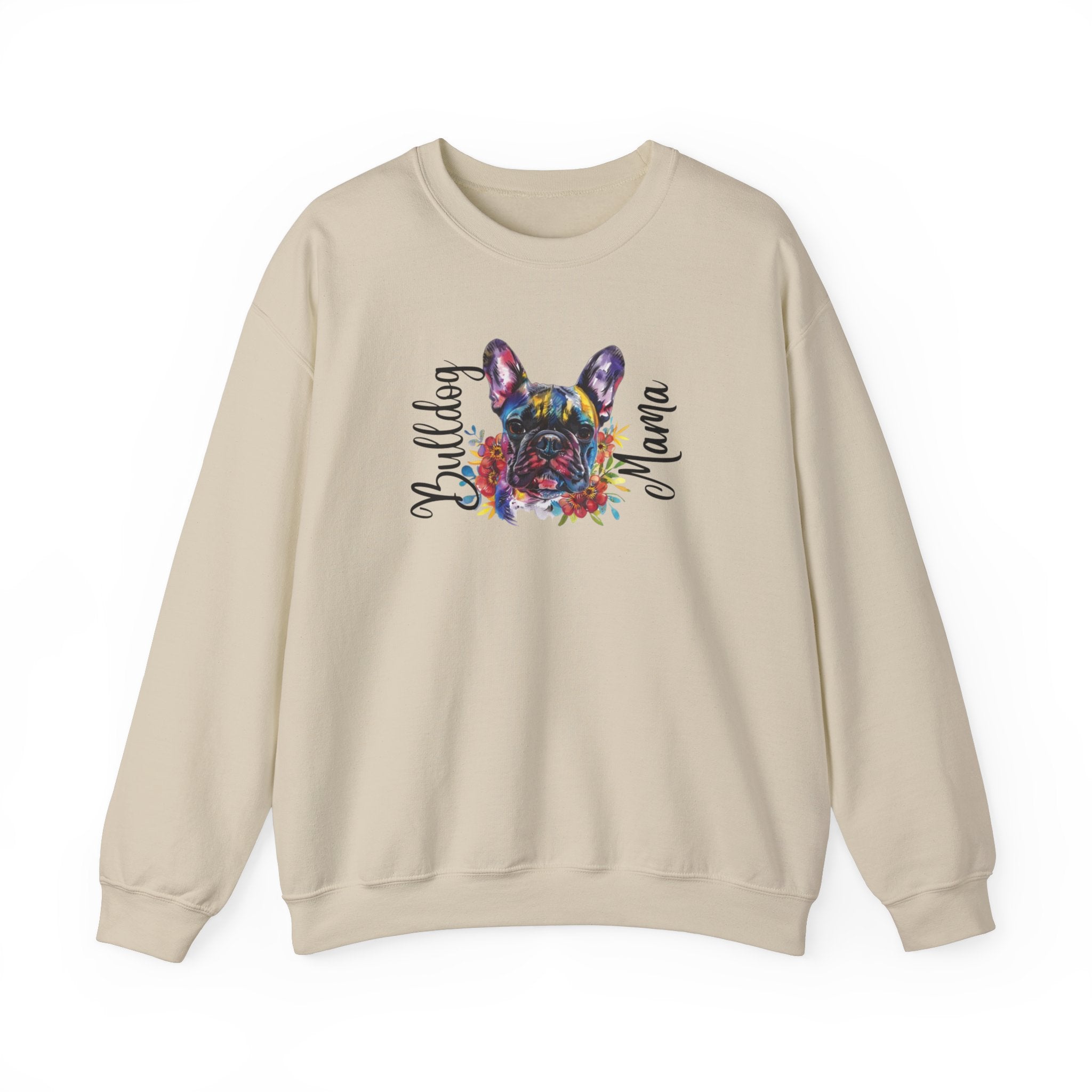 Bulldog Mama crew neck sweatshirt (French)
