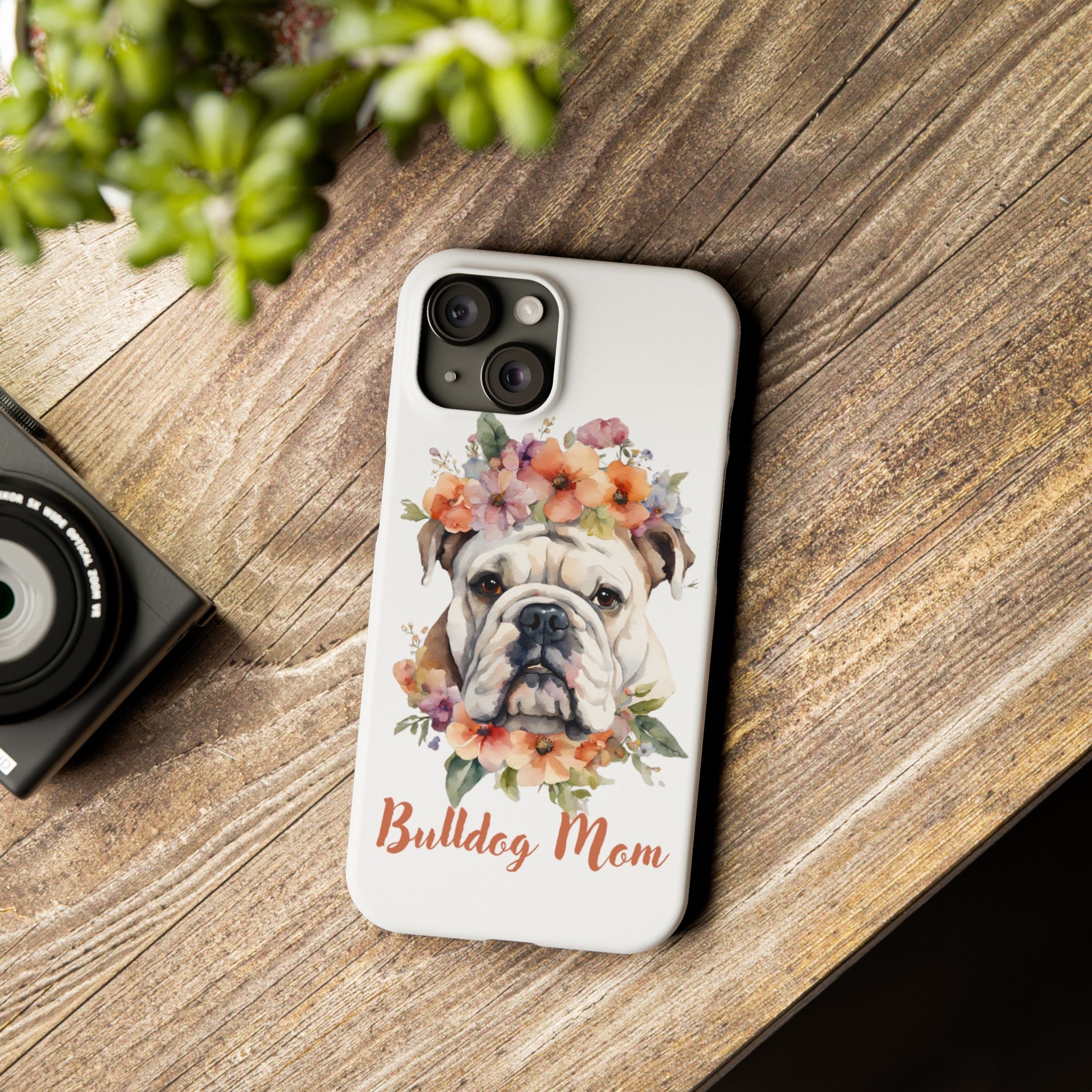 Bulldog iPhone Cases (Engish/White)