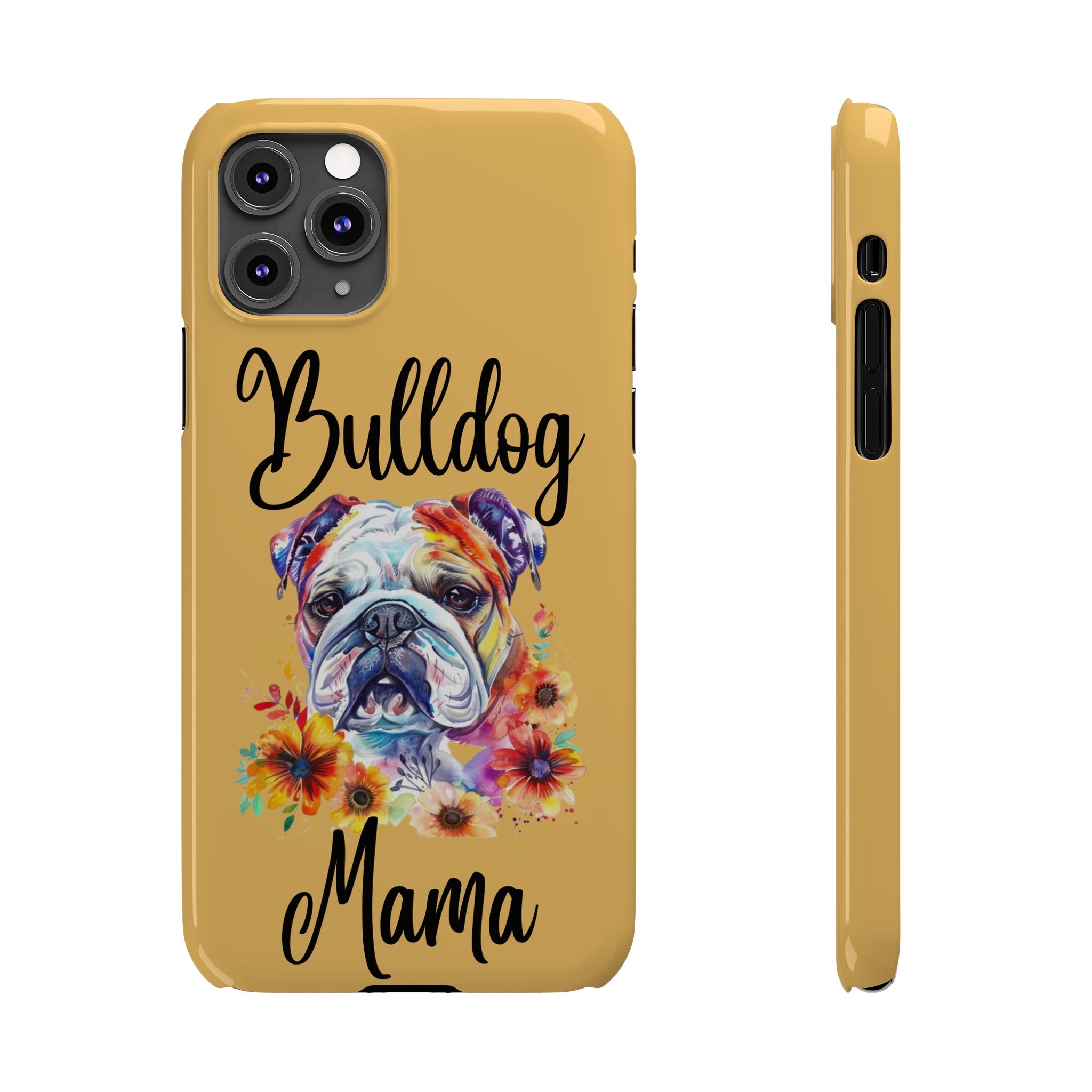 Bulldog Mama iPhone Cases (Engish)