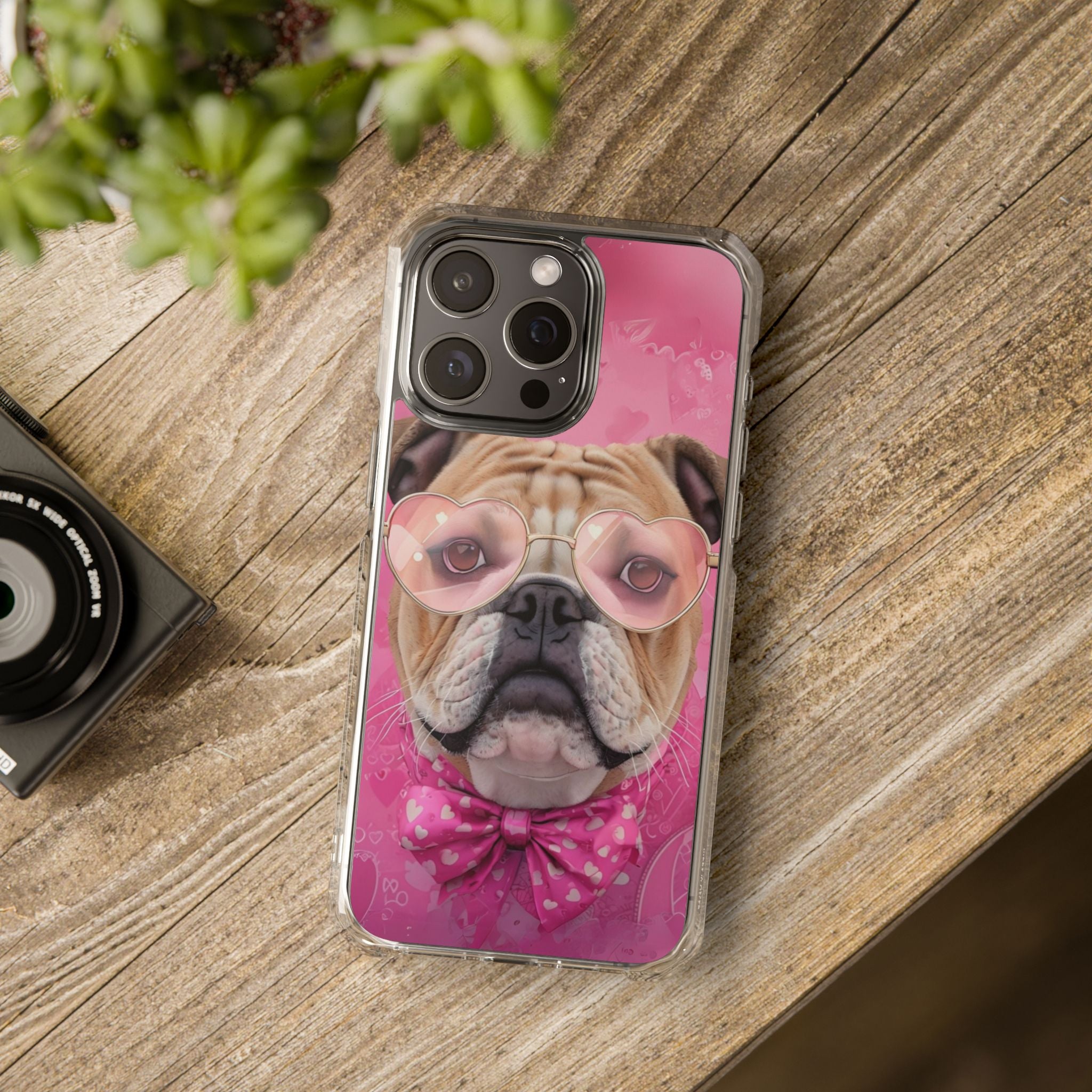 Puppy Love Protection Valentine's Day Phone Case (Tan/English)