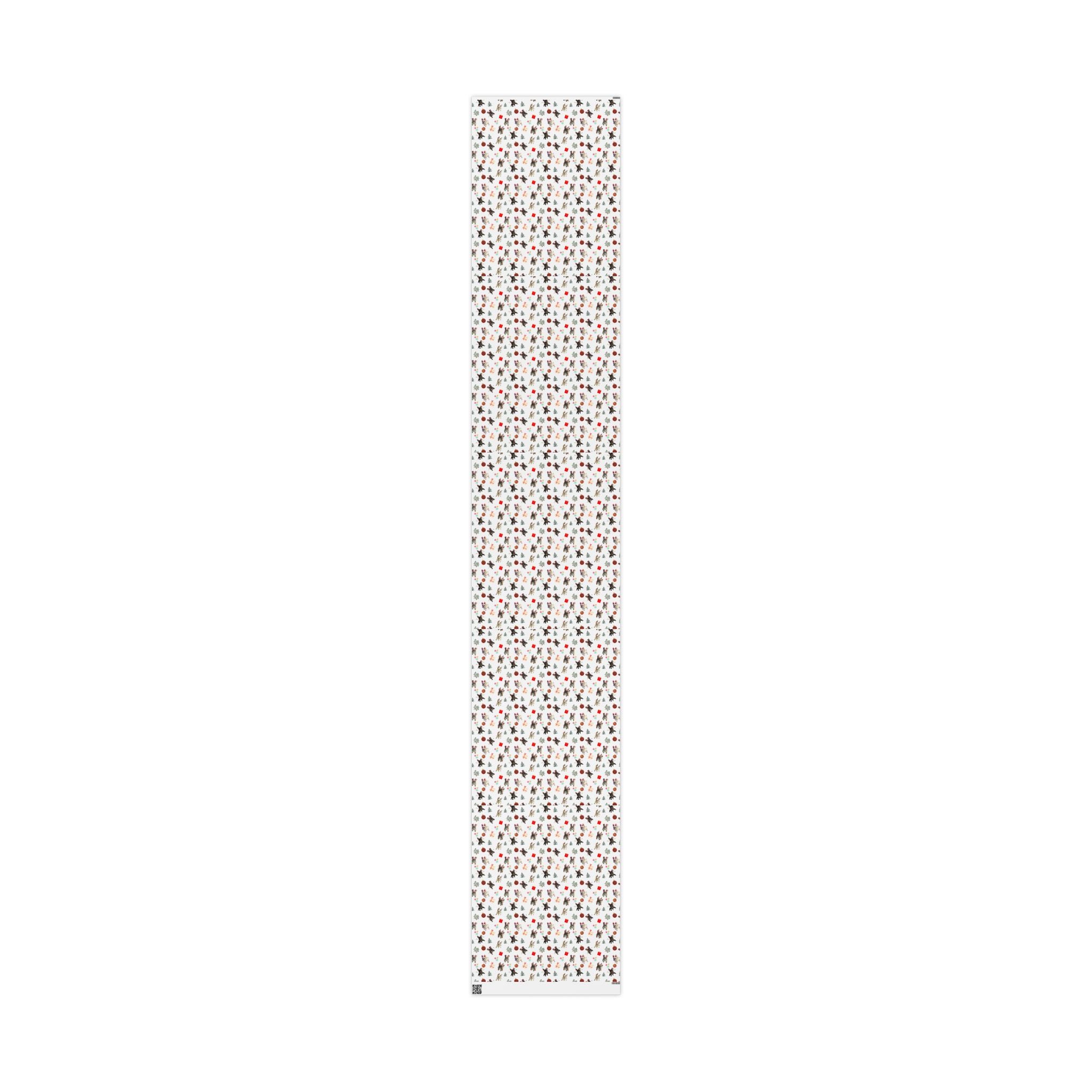 "Santa’s Tipsy Crew" Christmas Wrapping Paper (French)