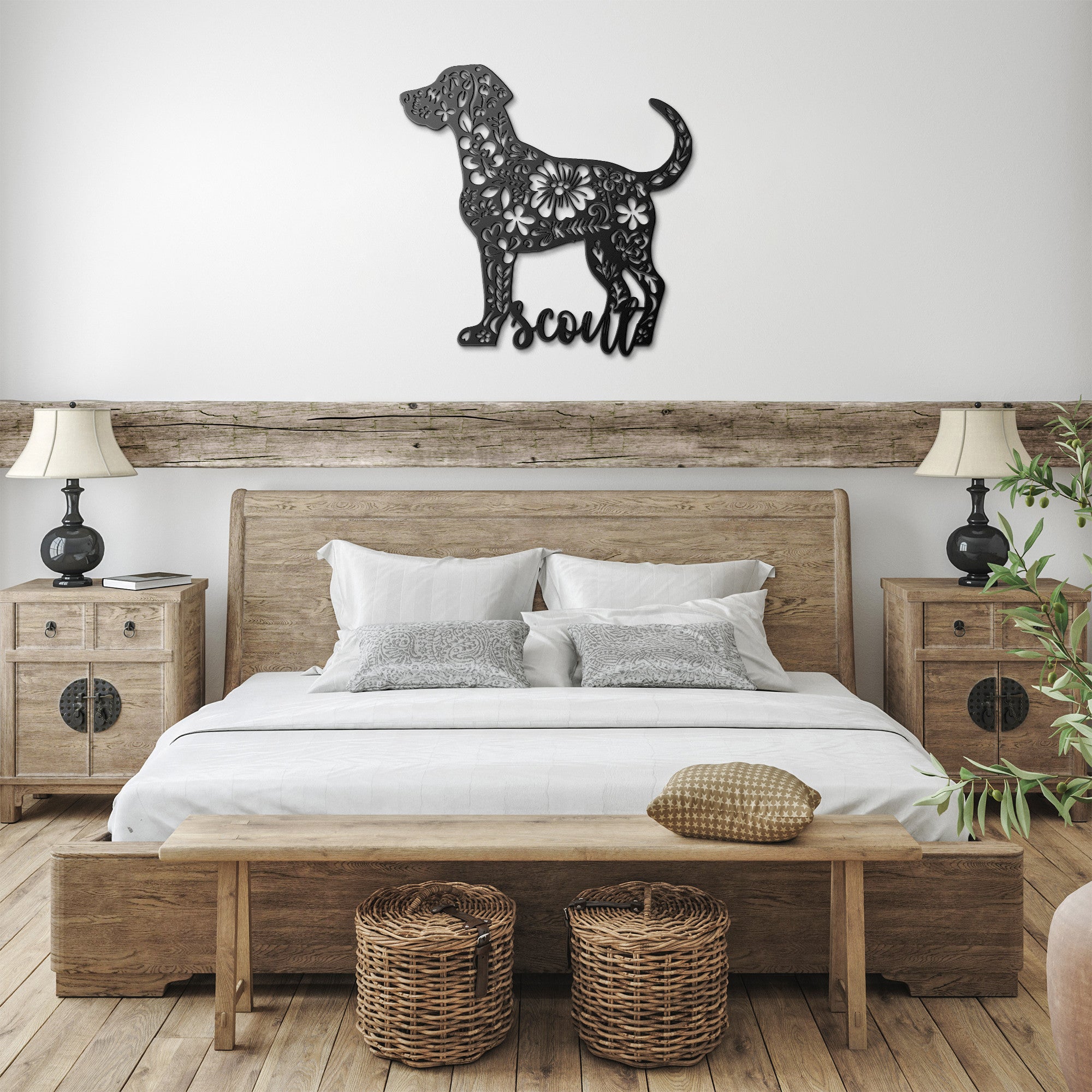 Custom Dog Metal Wall Sign alternate view - English Bulldog mom gift | Tipsy Bully