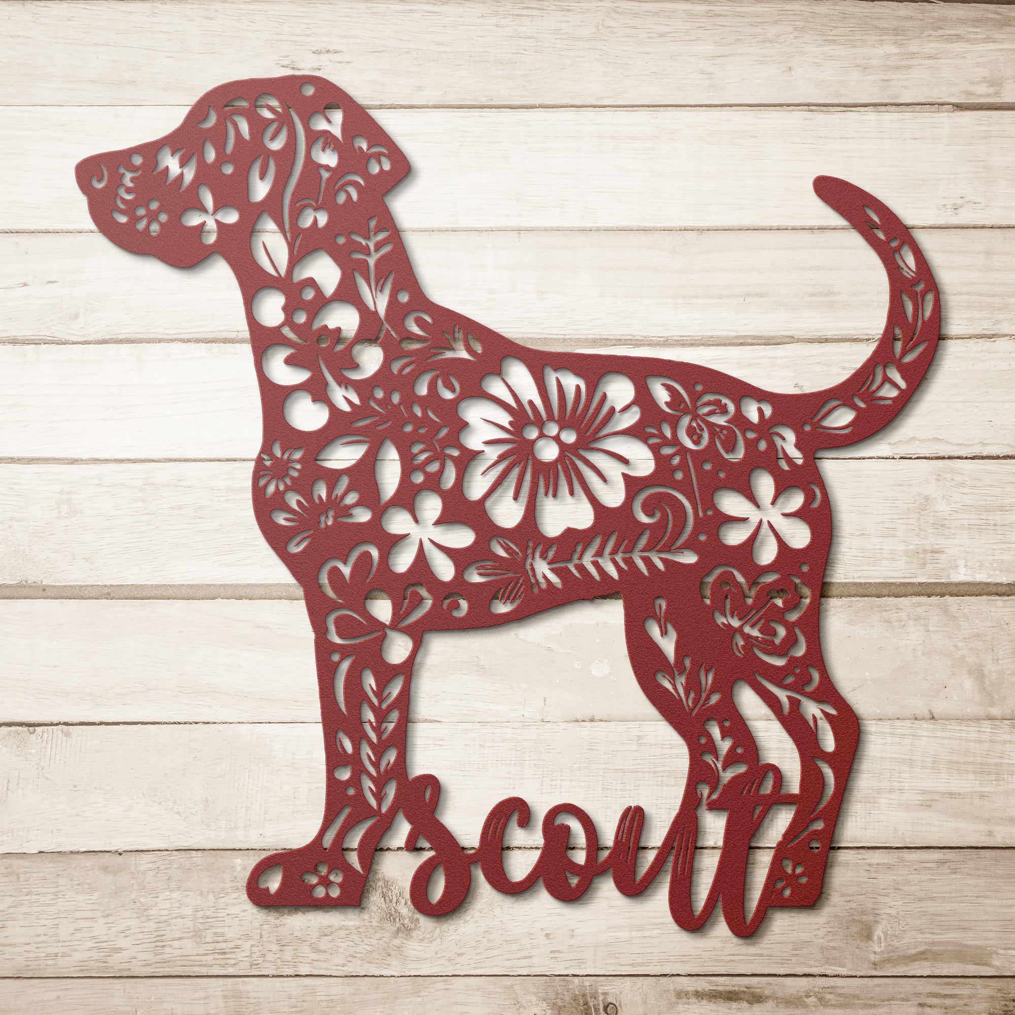 Custom Dog Metal Wall Sign lifestyle photo - English Bulldog mom gift | Tipsy Bully