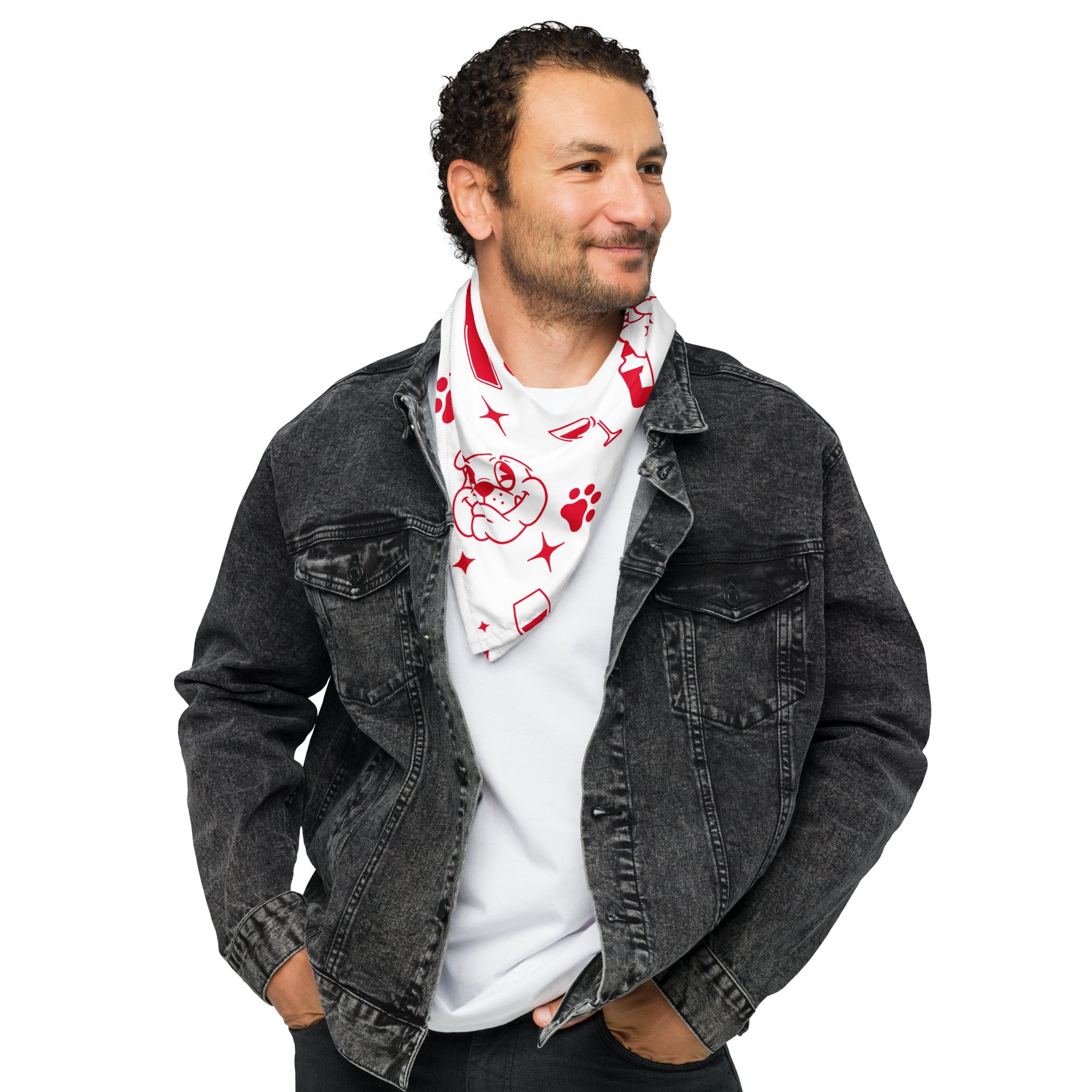 The Tipsy Bully Pup Bandana - Red