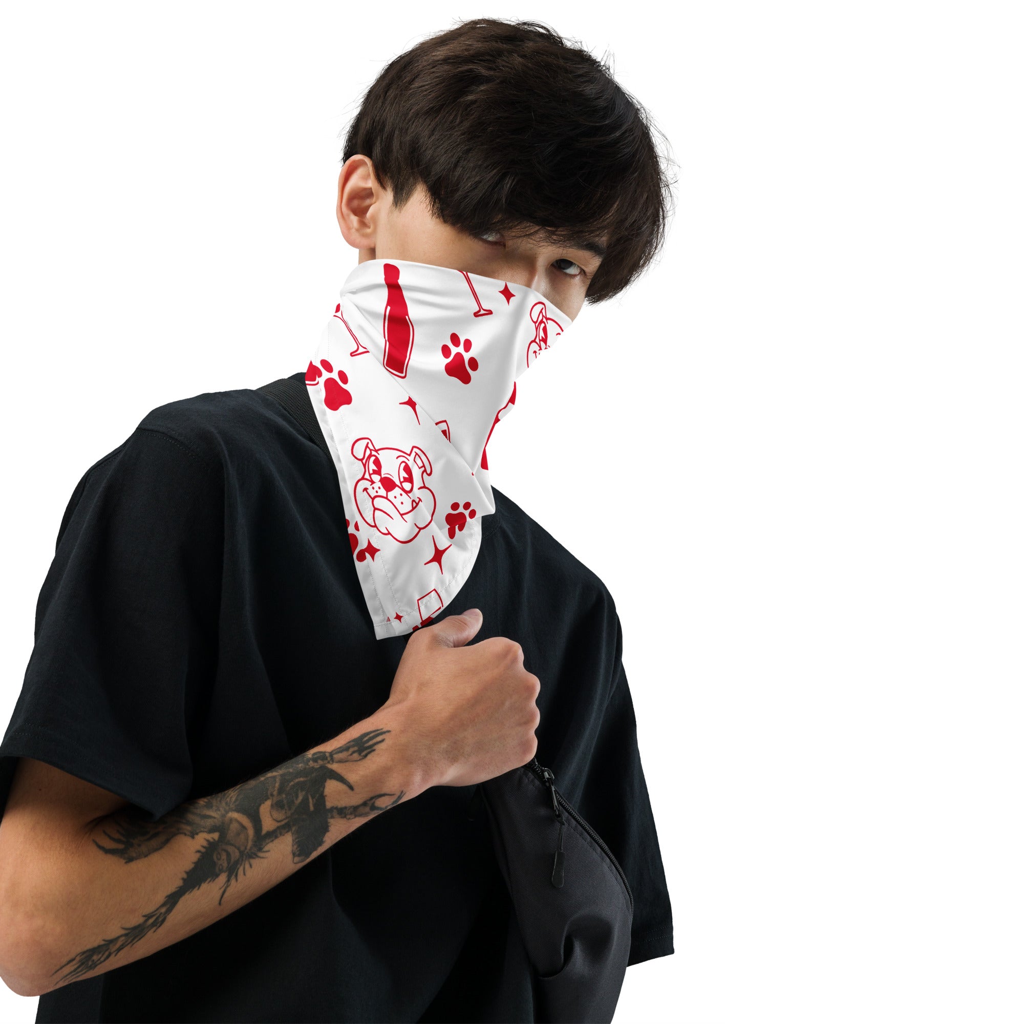 The Tipsy Bully Pup Bandana - Red