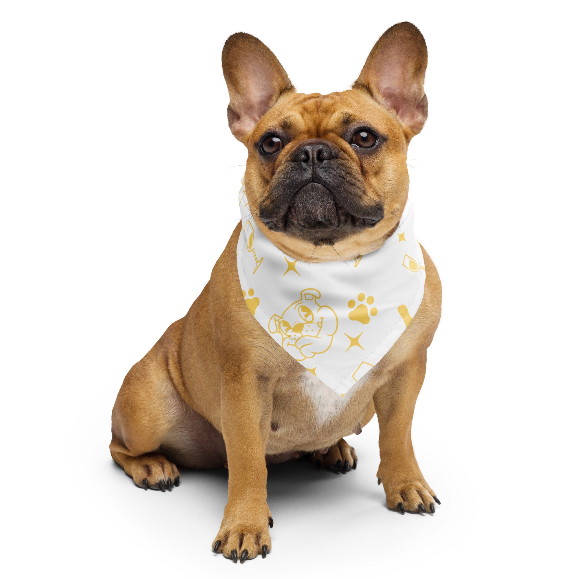 The Tipsy Bully Pup Bandana - Yellow