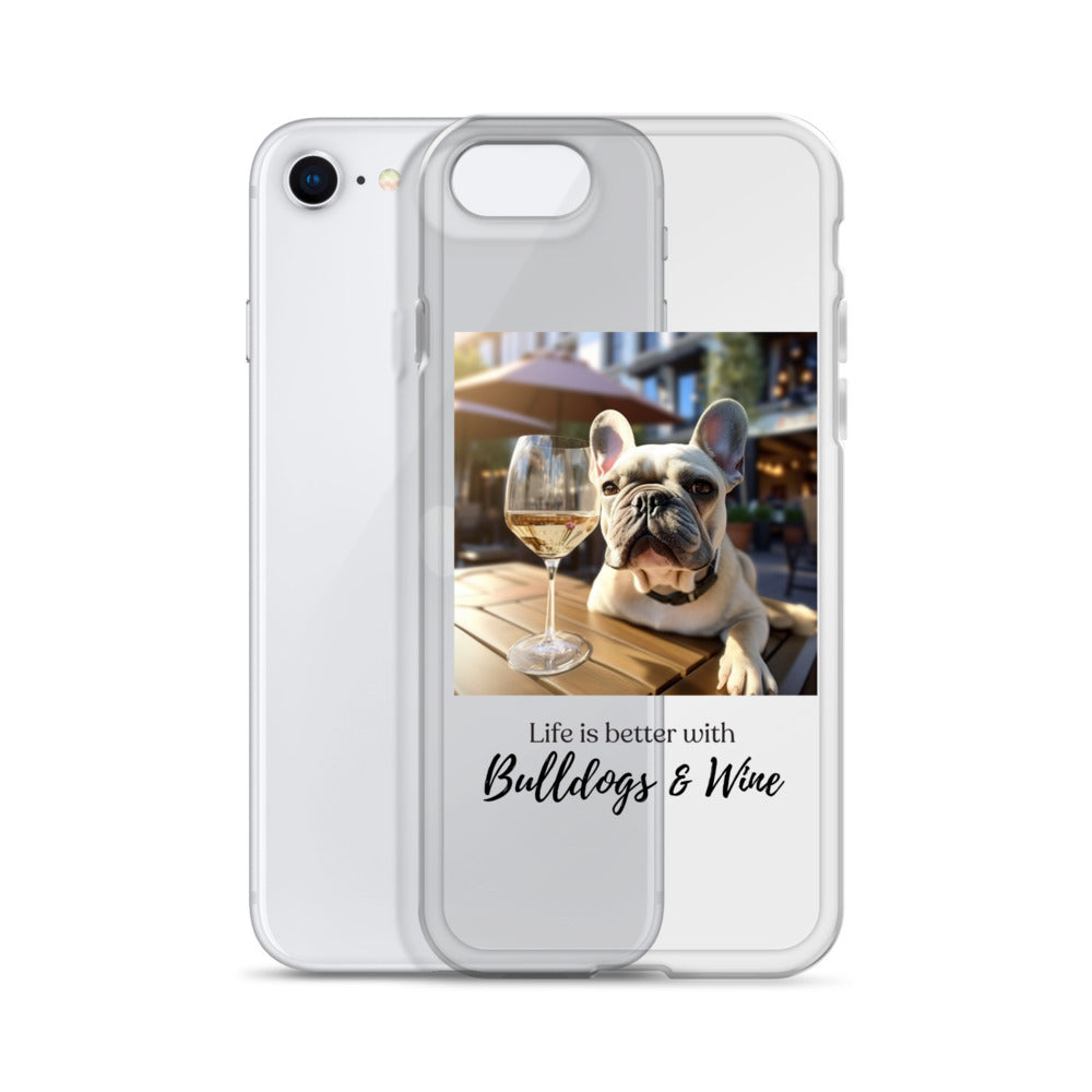 Clear Case for iPhone® - Life is Better - French Bulldog