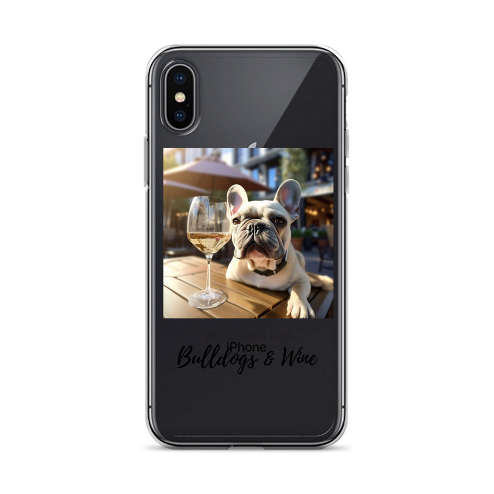 Clear Case for iPhone® - Life is Better - French Bulldog