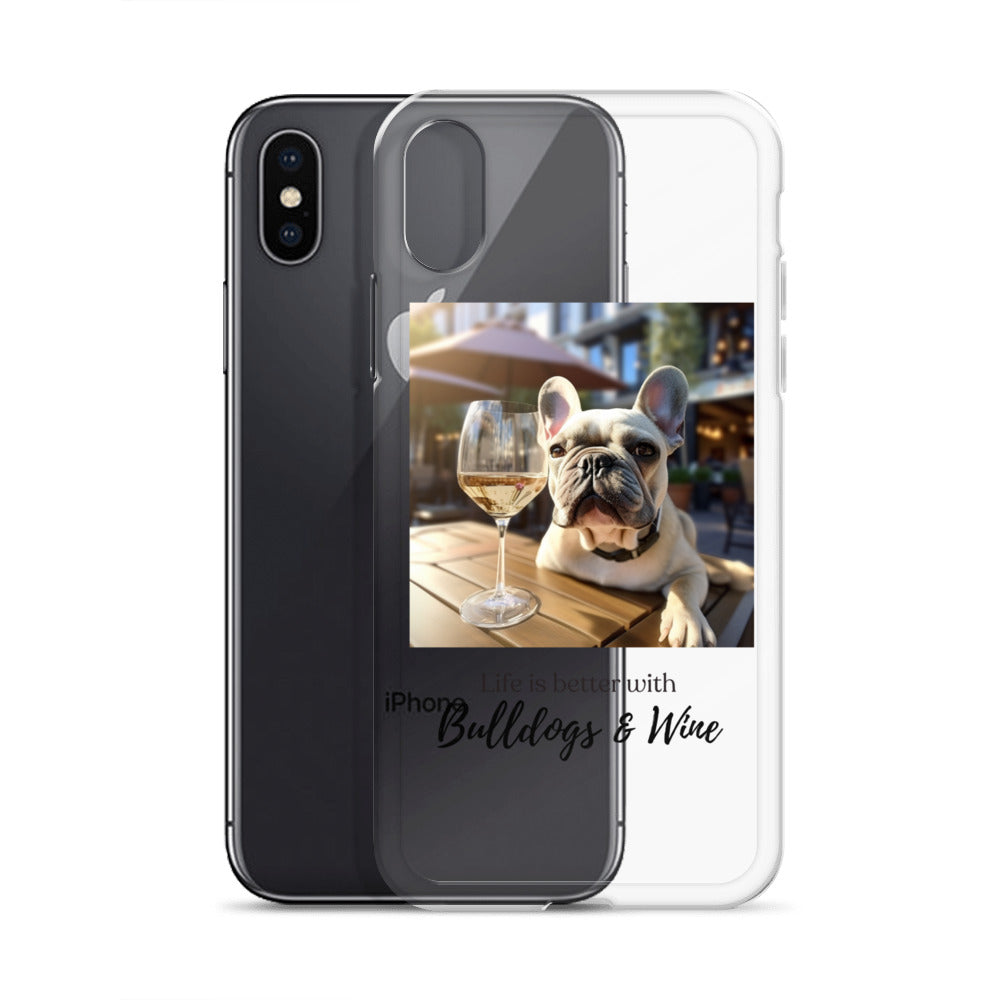 Clear Case for iPhone® - Life is Better - French Bulldog