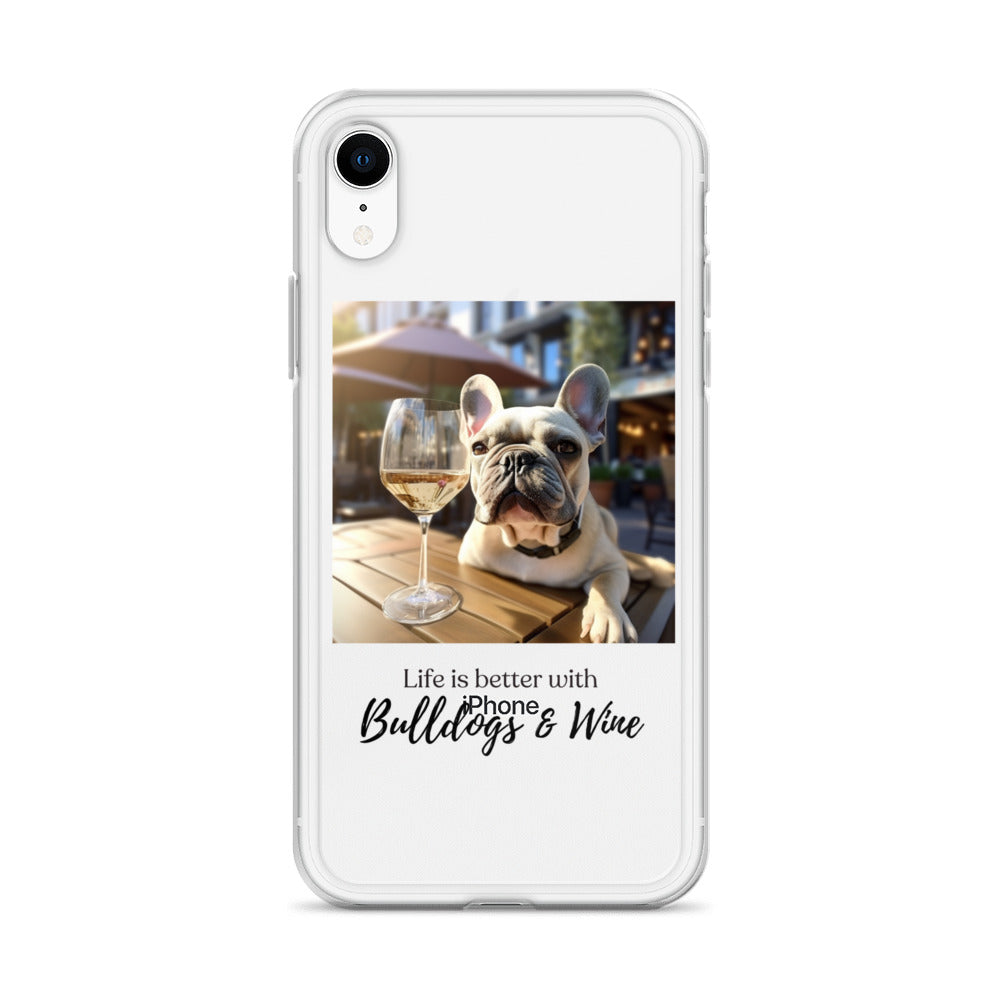 Clear Case for iPhone® - Life is Better - French Bulldog